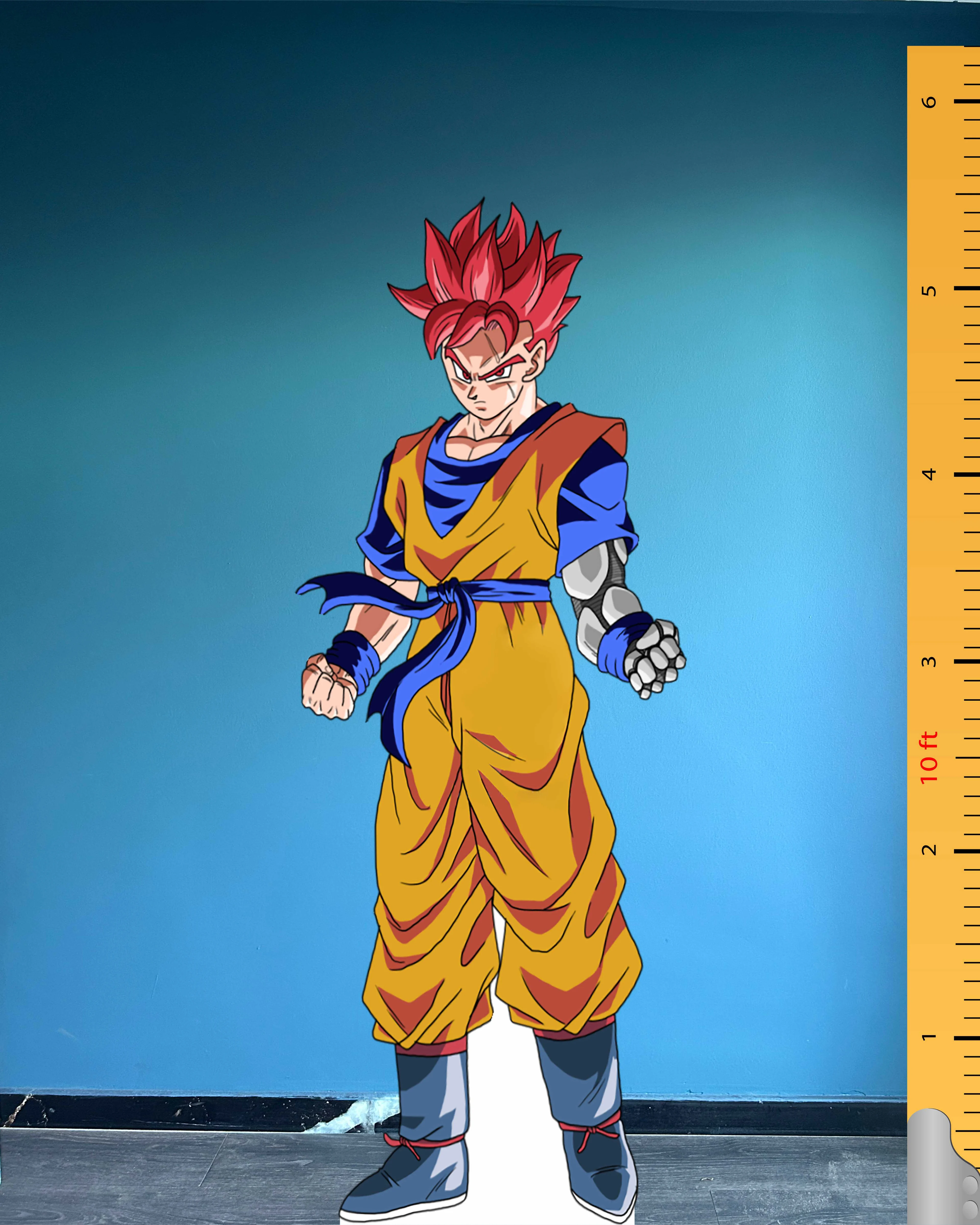 Gohan Cardboard Cutout Model Dragon Ball Character Plastic Standee 