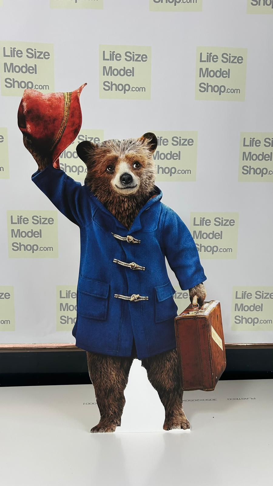 Figura de cartón recortada de Paddington, personaje ficticio, oso Paddington, figura de plástico.