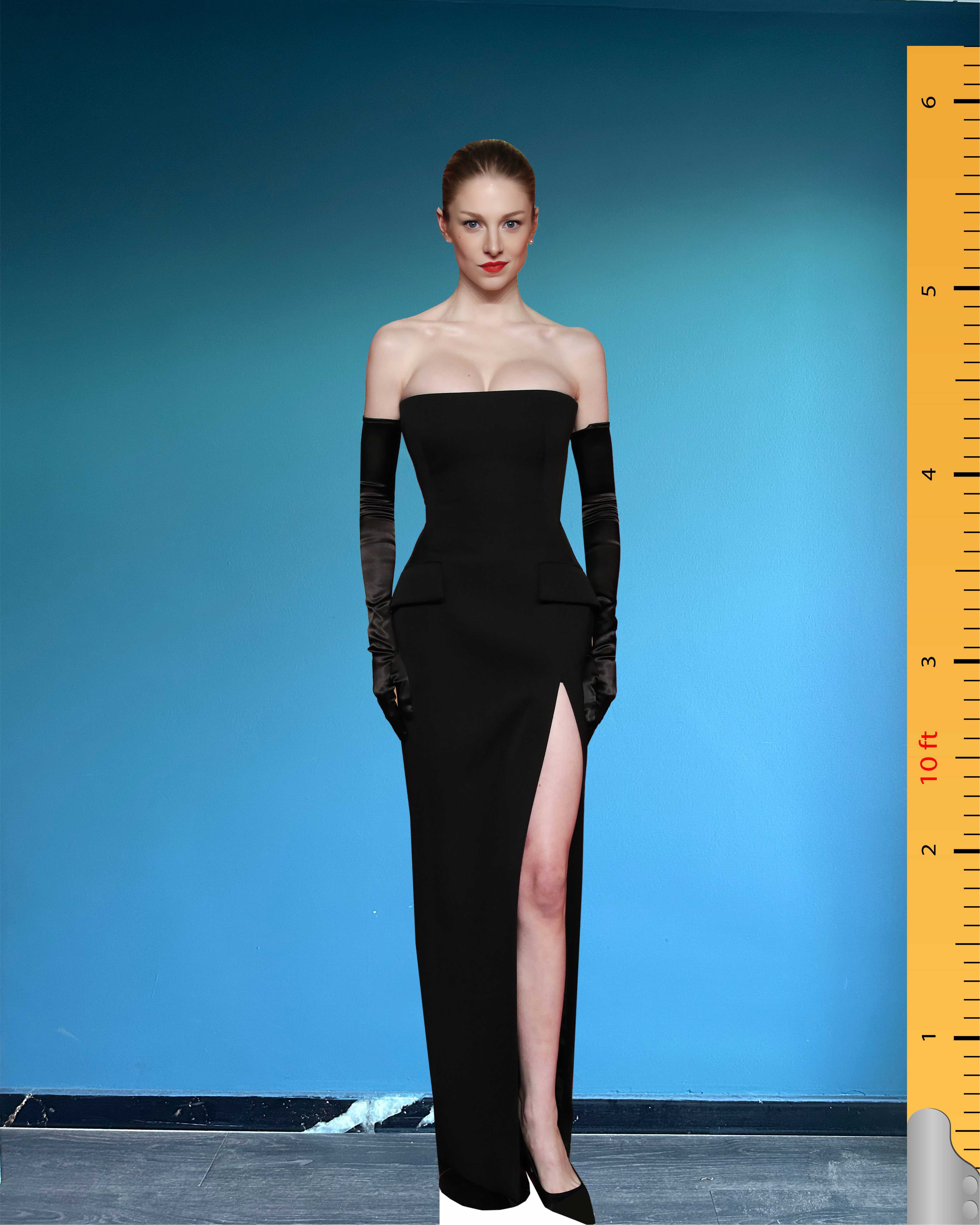 Hunter Schafer Cardboard Cutout Model Life Size Plastic Standee Model 