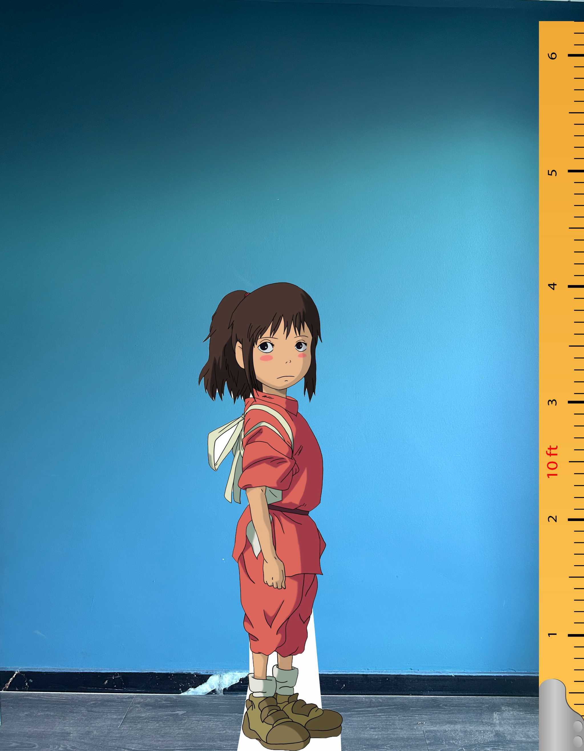 Chihiro Ogino Cardboard Cutout Model Spirited Away Anime Fictional Character Standee