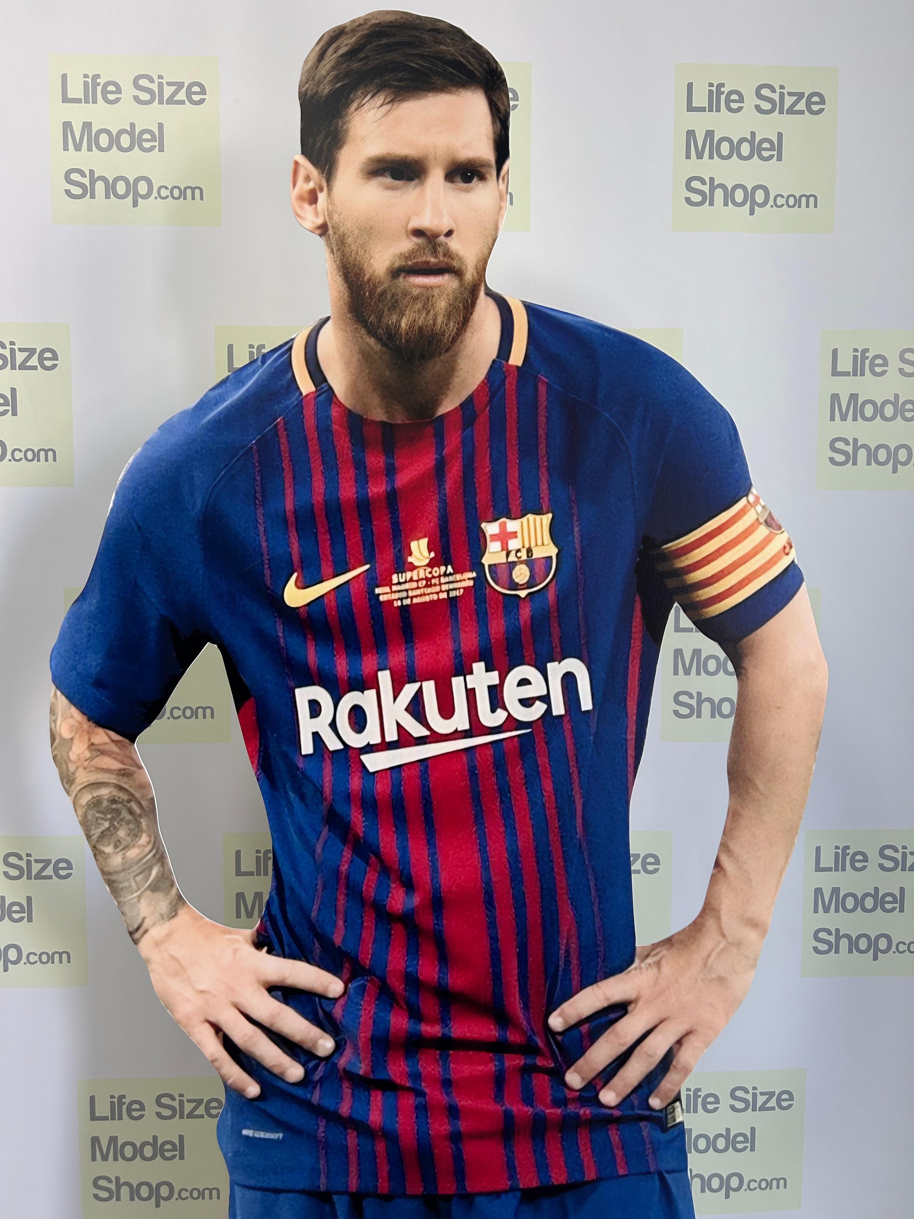 Lionel Messi 10 Barcelona Jersey Cardboard Cutout Life Size Standee Model
