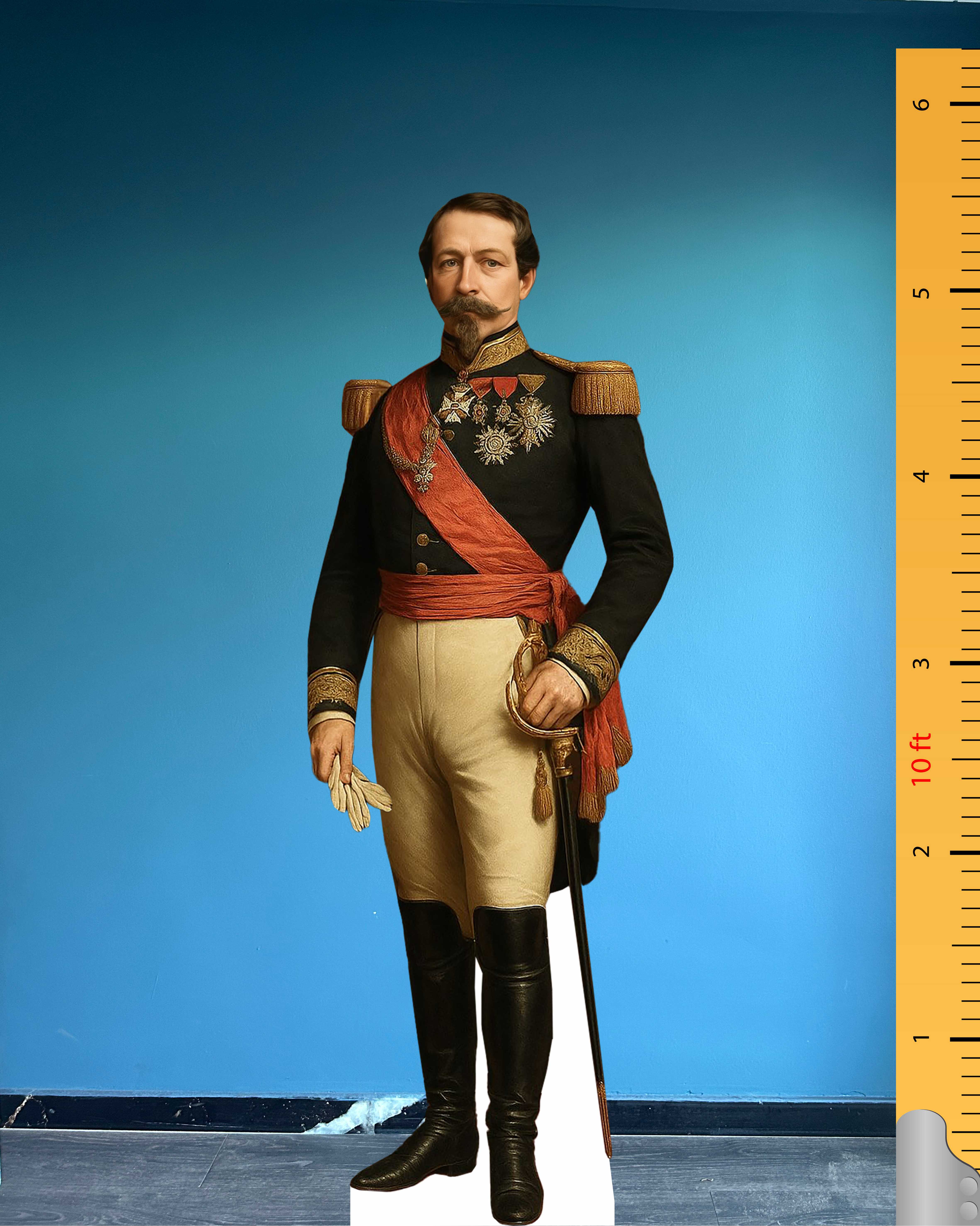 🇫🇷 Napoleon III Life Size Cardboard Cutout – Former French President & Emperor