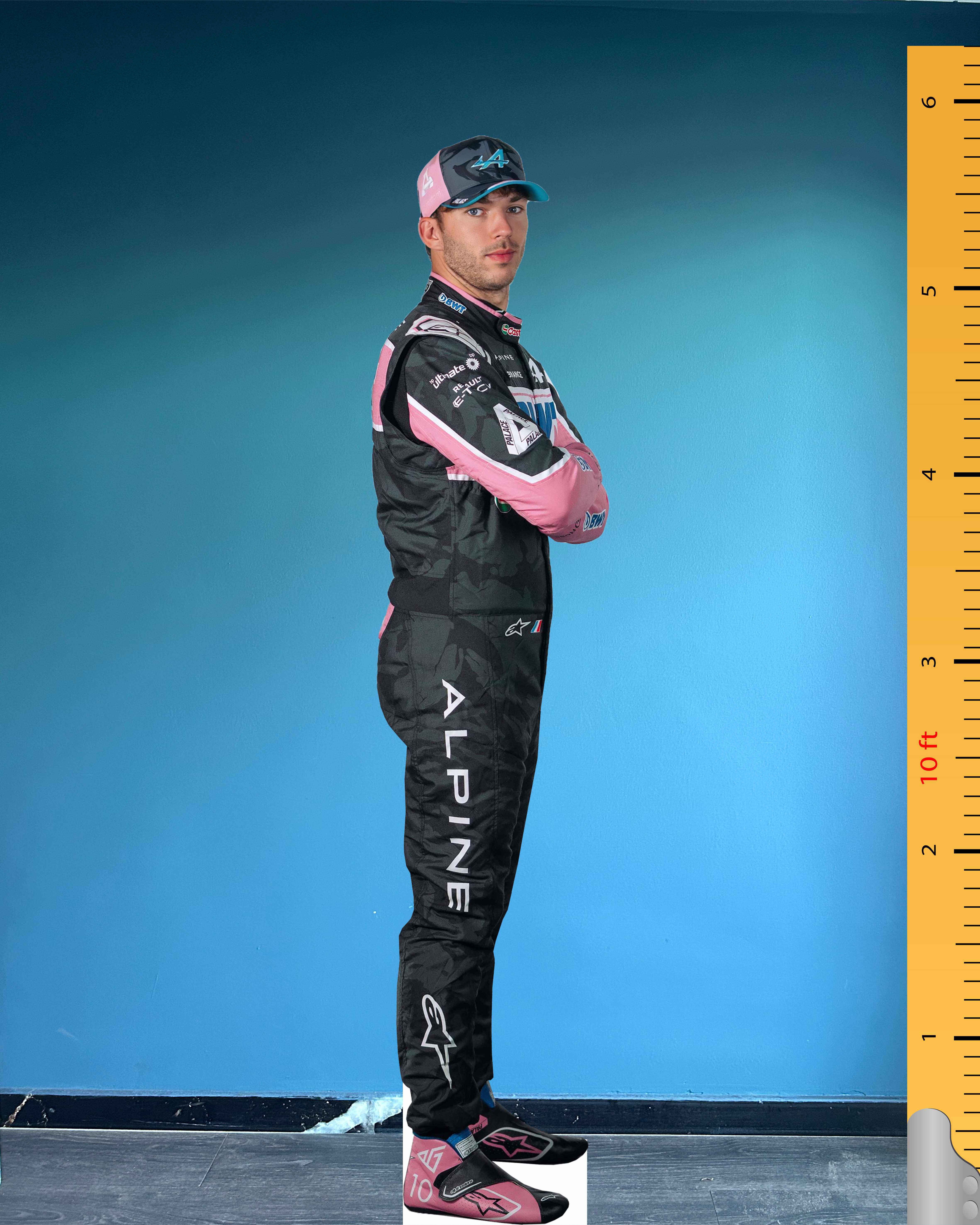 Pierre Gasly Cardboard Cutout Model Life Size Plastic Standee Alpine F1 Team