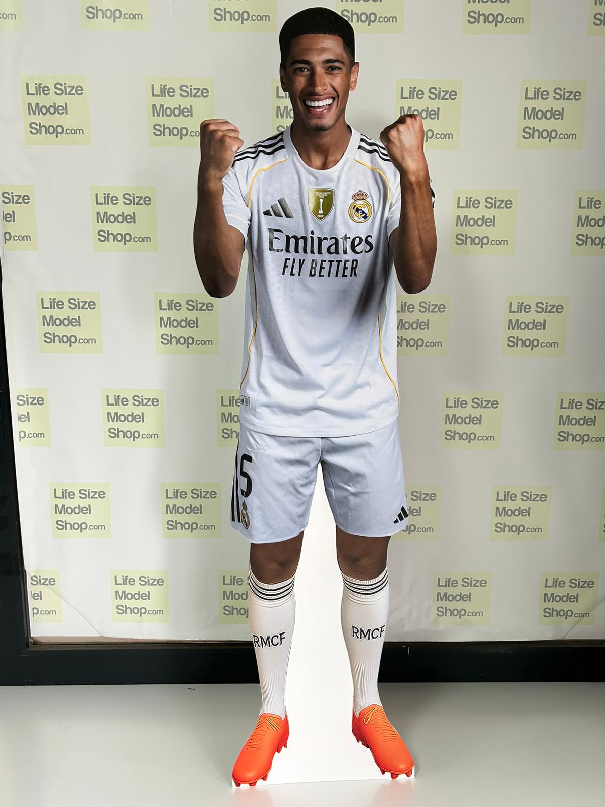 Modèle en carton découpé de Jude Bellingham, découpe grandeur nature, en plastique, Real Madrid