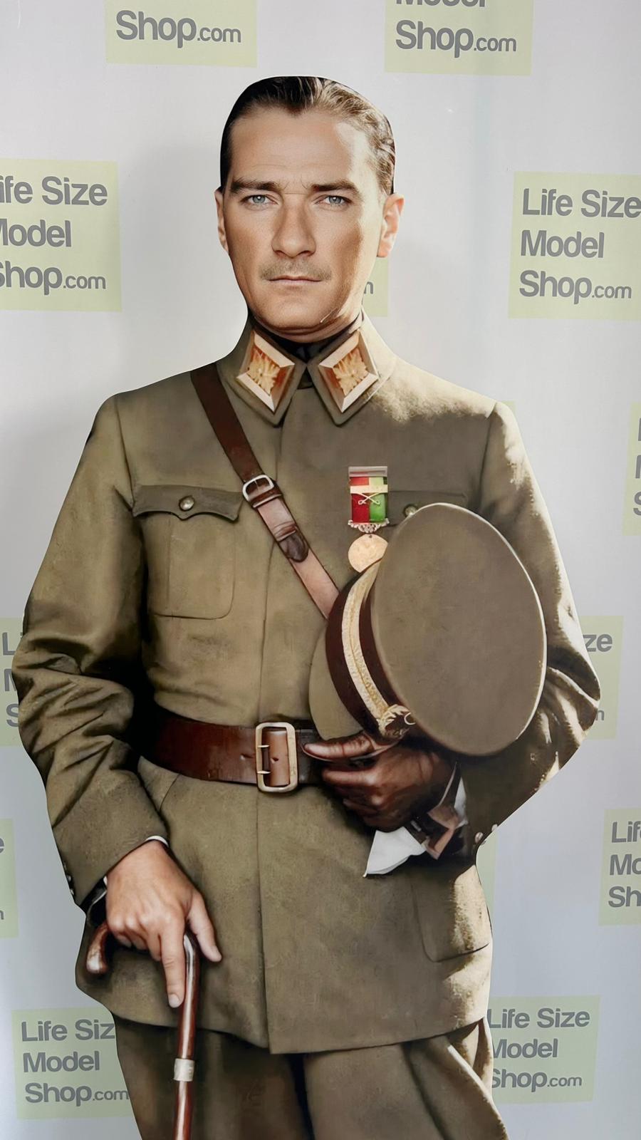Mareşal Mustafa Kemal Atatürk Maketi Asker Atatürk Maketi Tam Boy Ayaklı Maket