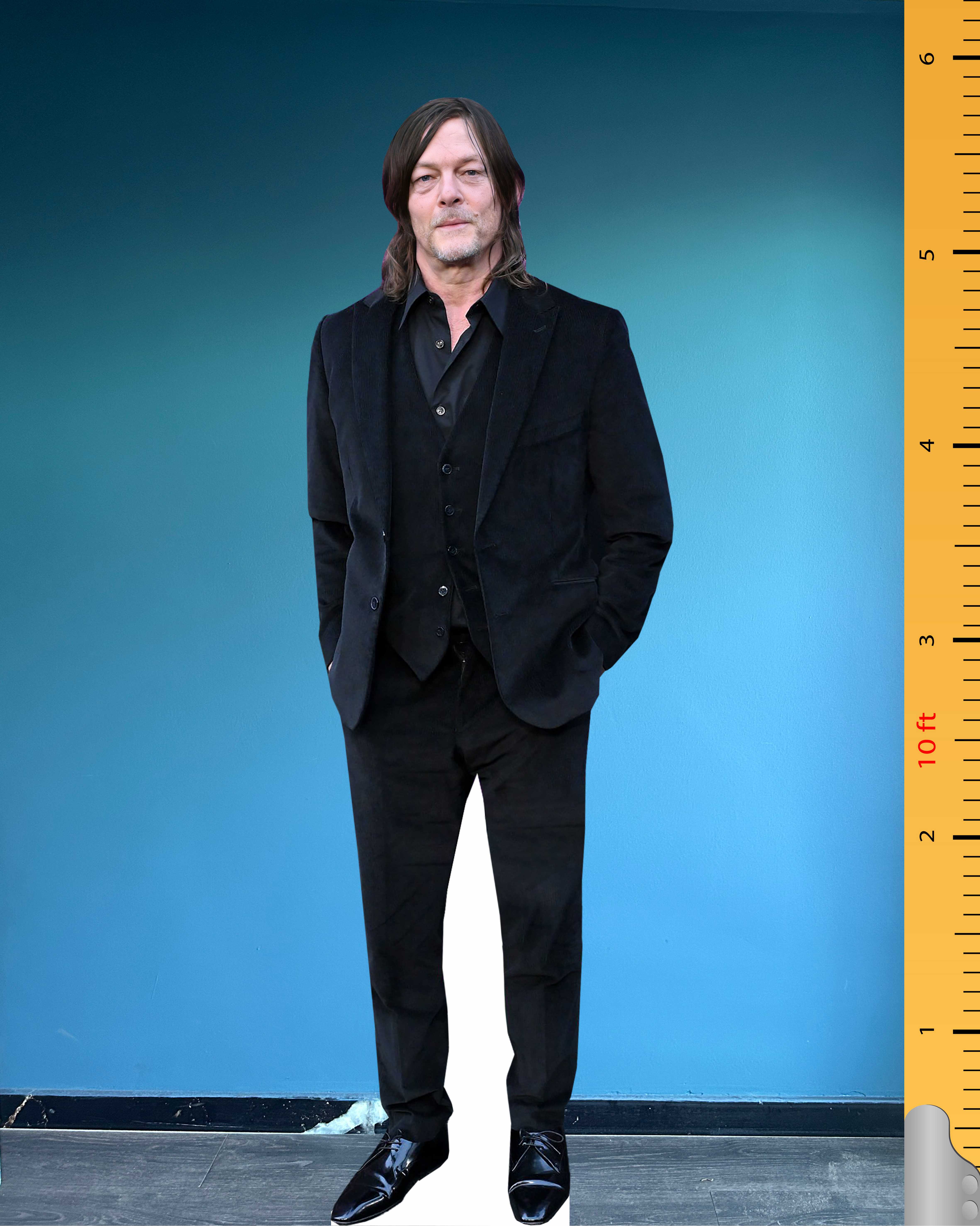 🏍️ Norman Reedus Cardboard Figure – Life-Size Celebrity Standee Model