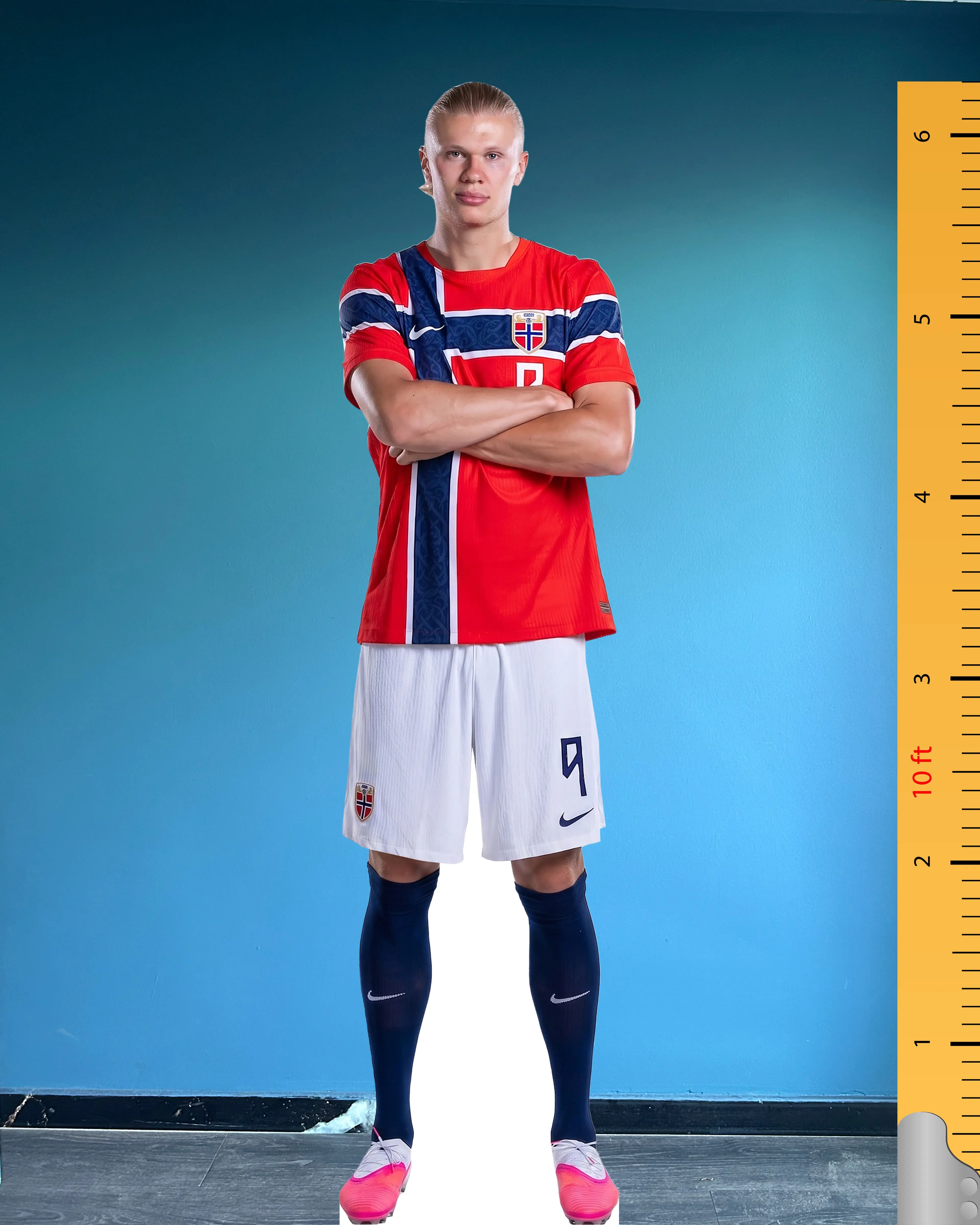 Erling Haaland Life Size Cardboard Cutout Model | Norway's 