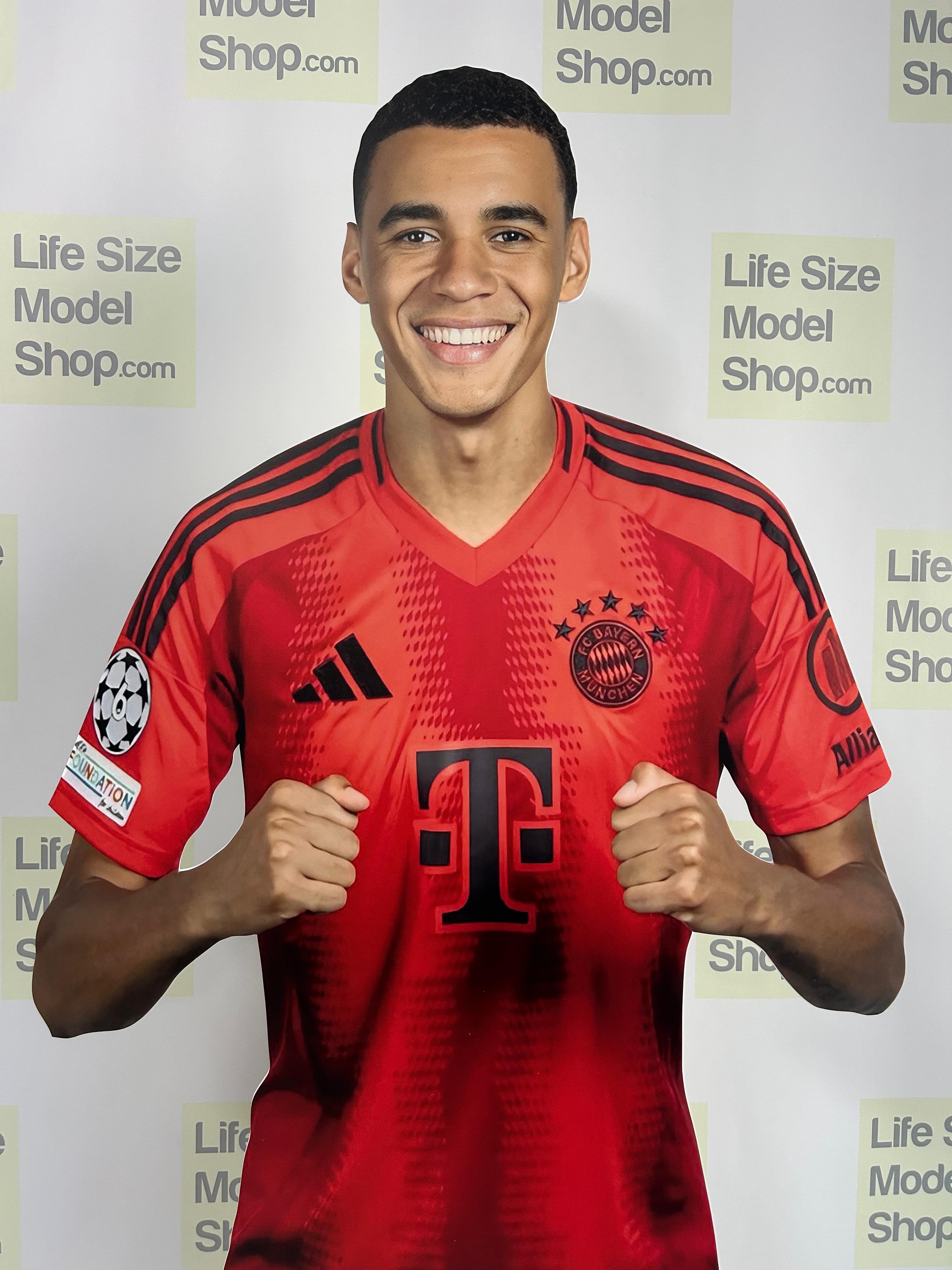 Jamal Musiala Cutout Cardboard Life Size Model German National Footballer Jamal Figure Mockup