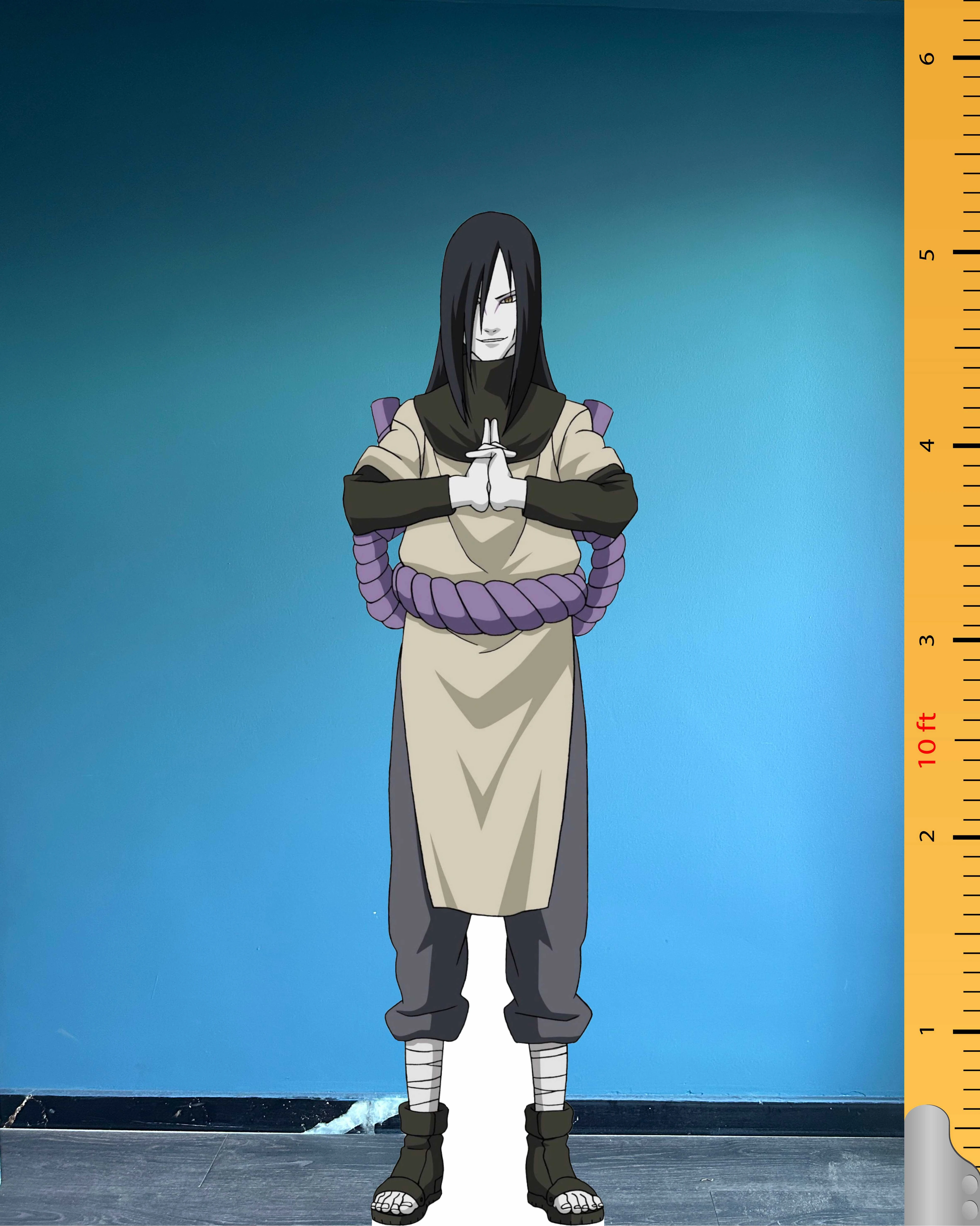 🌀 Orochimaru Full-Size Cardboard Model – Naruto World's Most Mysterious Legend at Your Side!