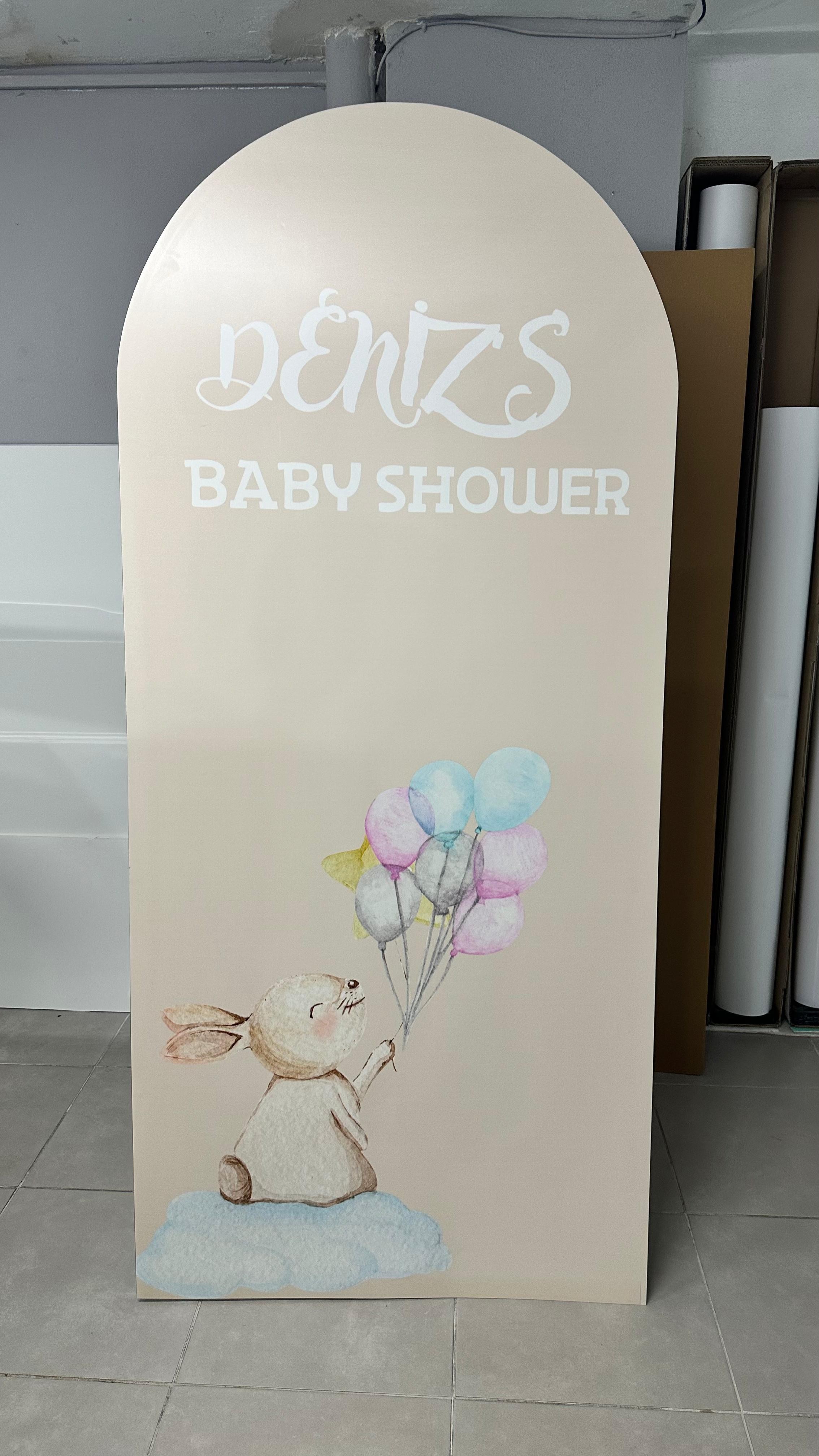 Baby Shower, Rabbit Themed Birthday, Gender Reveal Party, Standing Board 