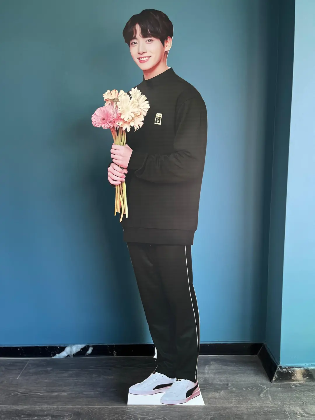 Jungkook Flower Pose Real Size Special Cut Stand Plastic Model