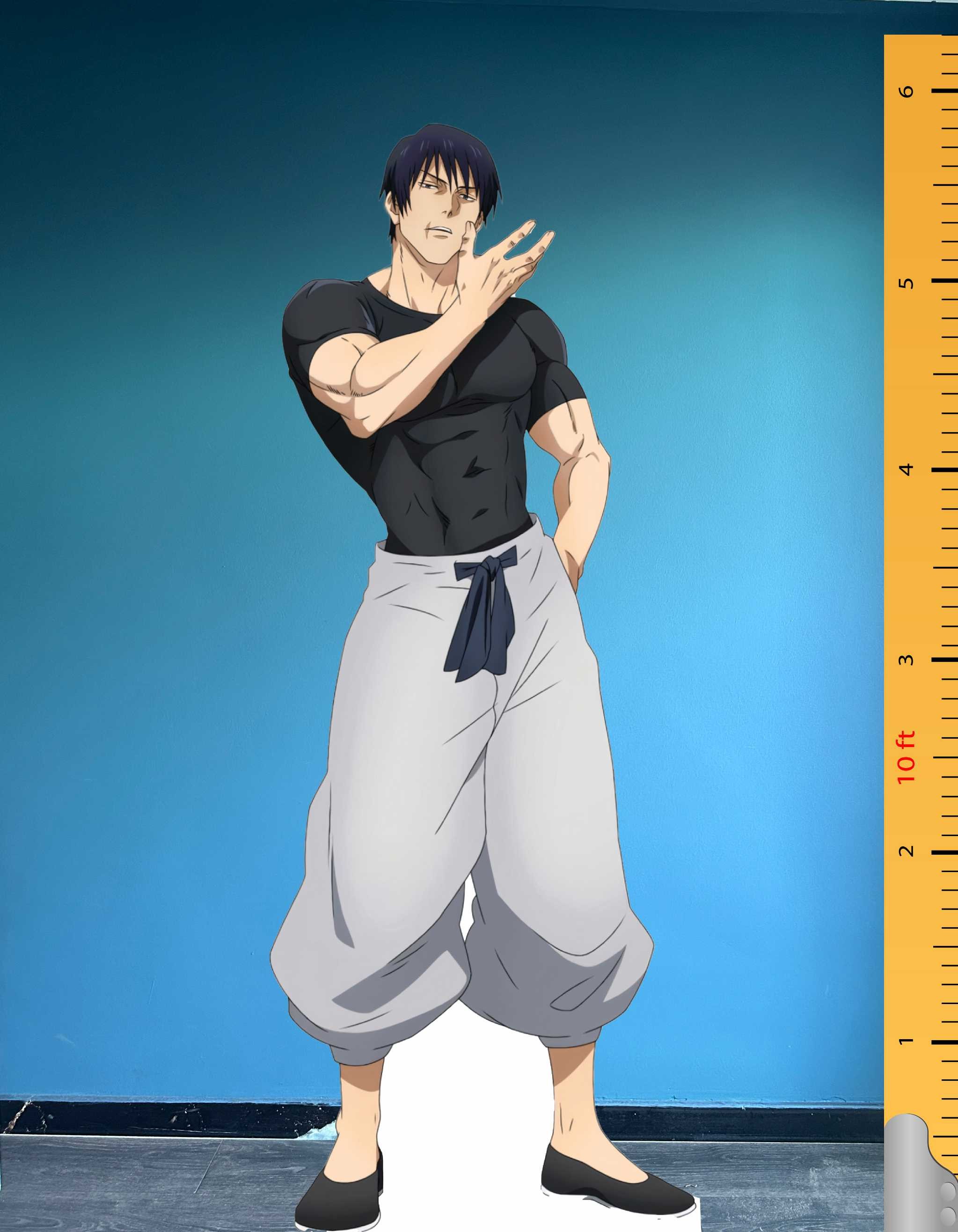 Toji Fushiguro Cardboard Cutout Model Anime Fictional Character Standee
