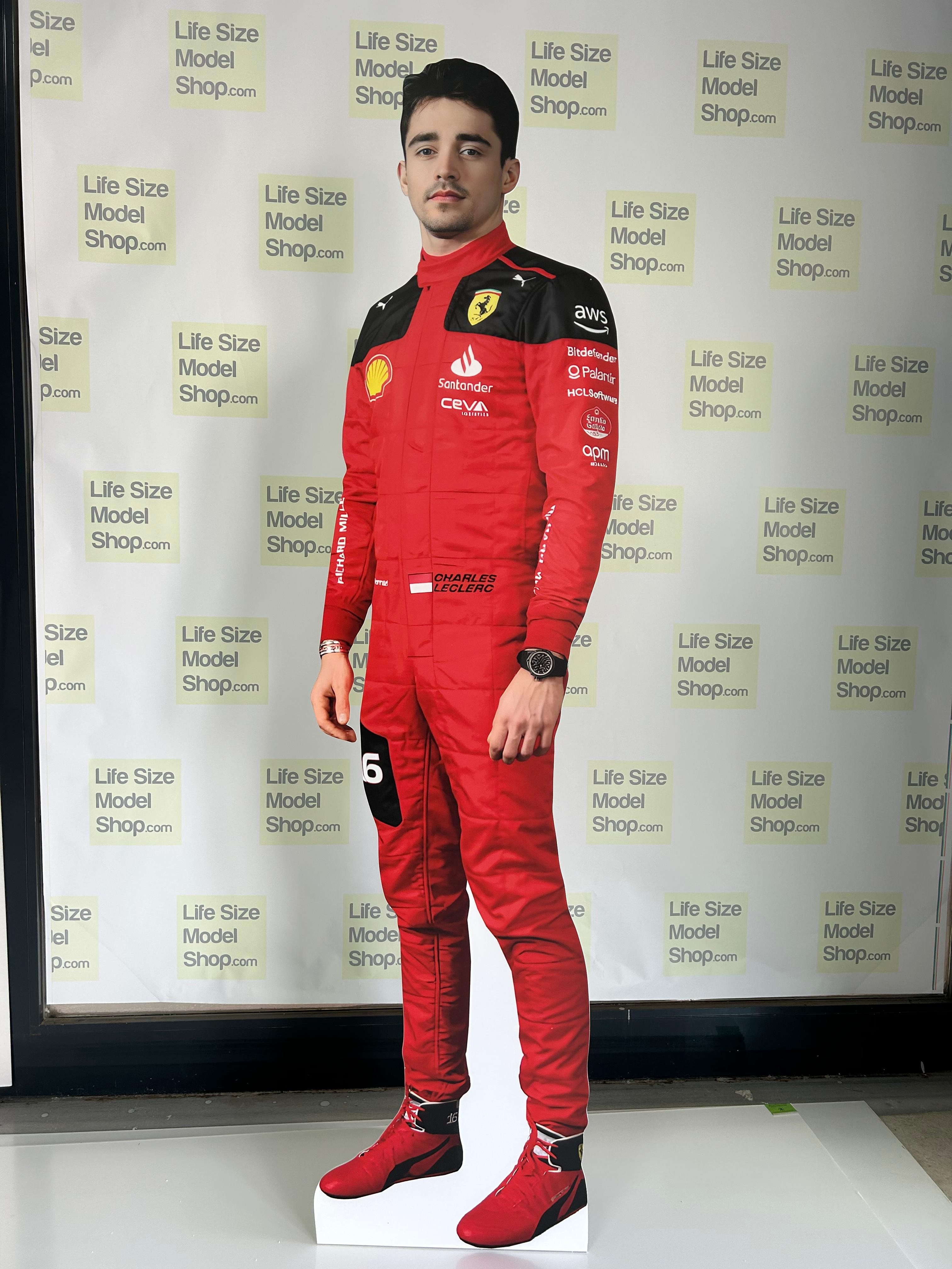 夏尔·勒克莱尔 (Charles Leclerc) 纸板剪纸模型立牌 F1 飞行员 夏尔·勒克莱尔 (Charles Leclerc) 赛车手