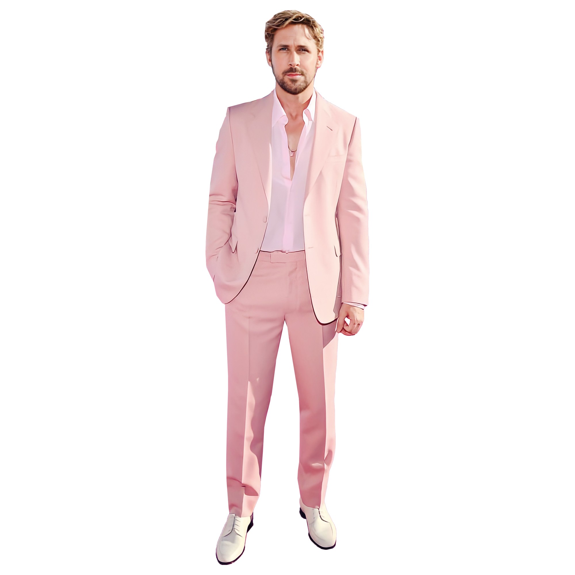 Ryan Gosling Barbie em tamanho real com recorte de papelão