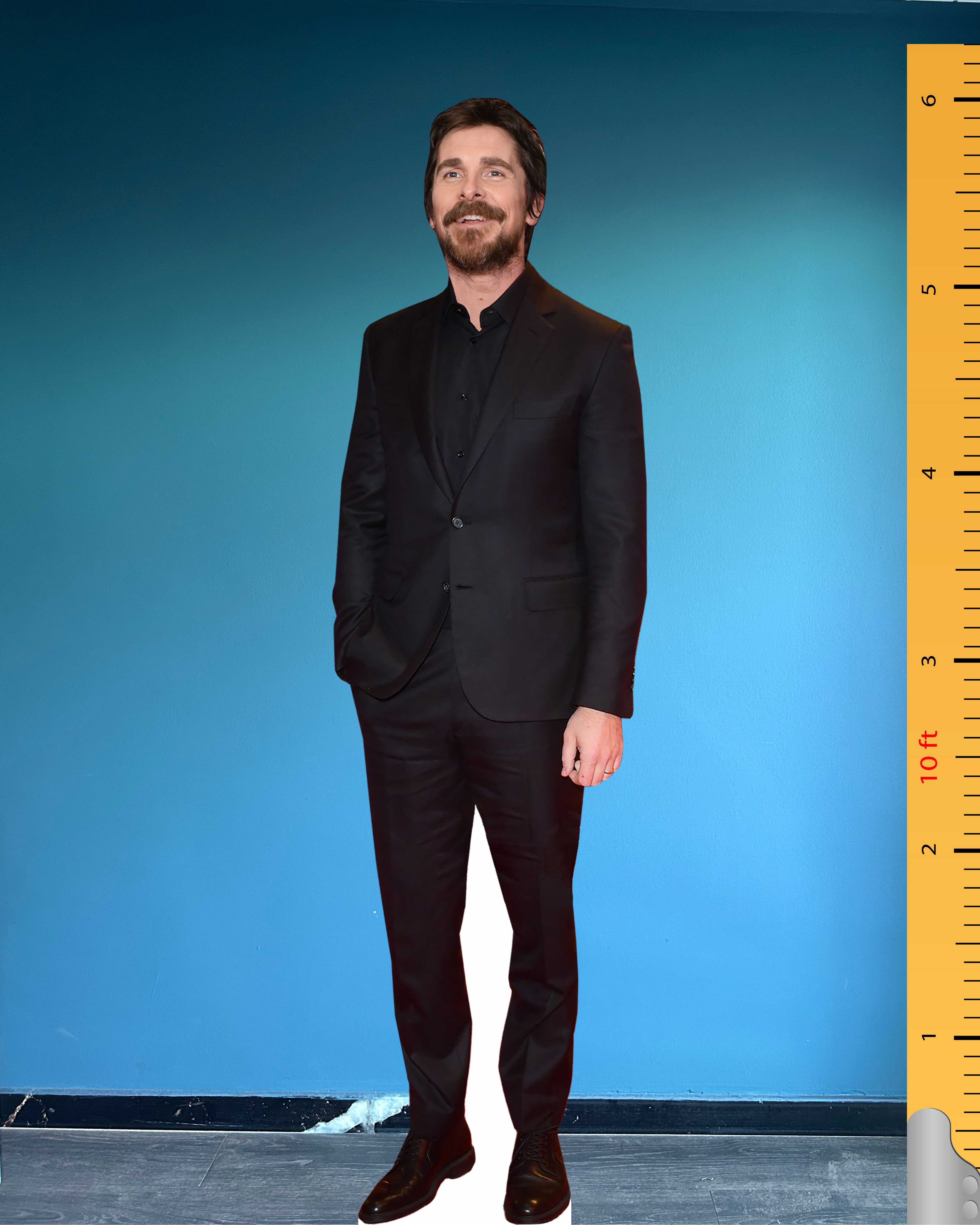 🎬 Christian Bale Life Size Cardboard Cutout – British Actor Celebrity Standee