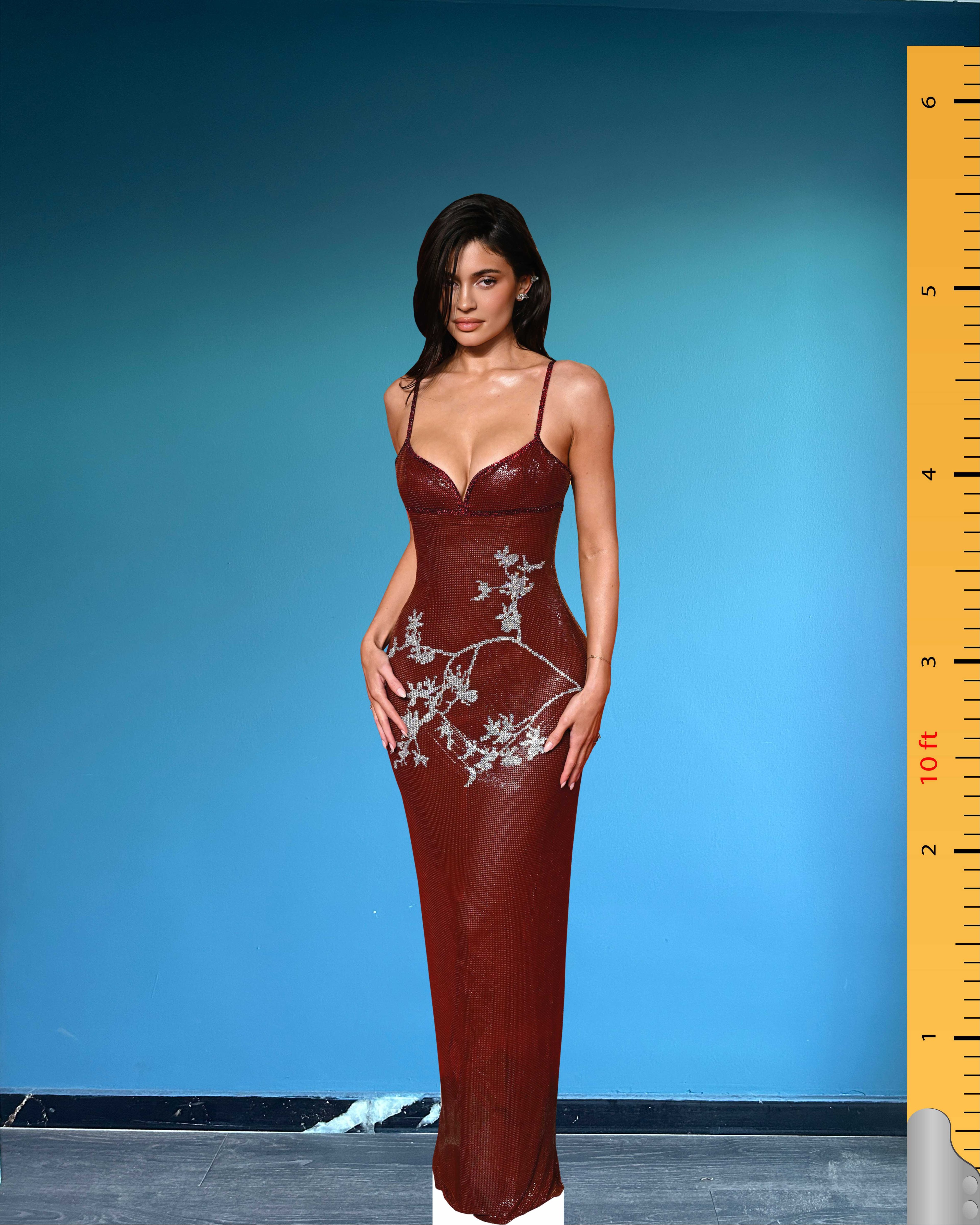 Kylie Jenner Cardboard Cutout Model Kylie Kristen Jenner Life Size Plastic Standee Model 
