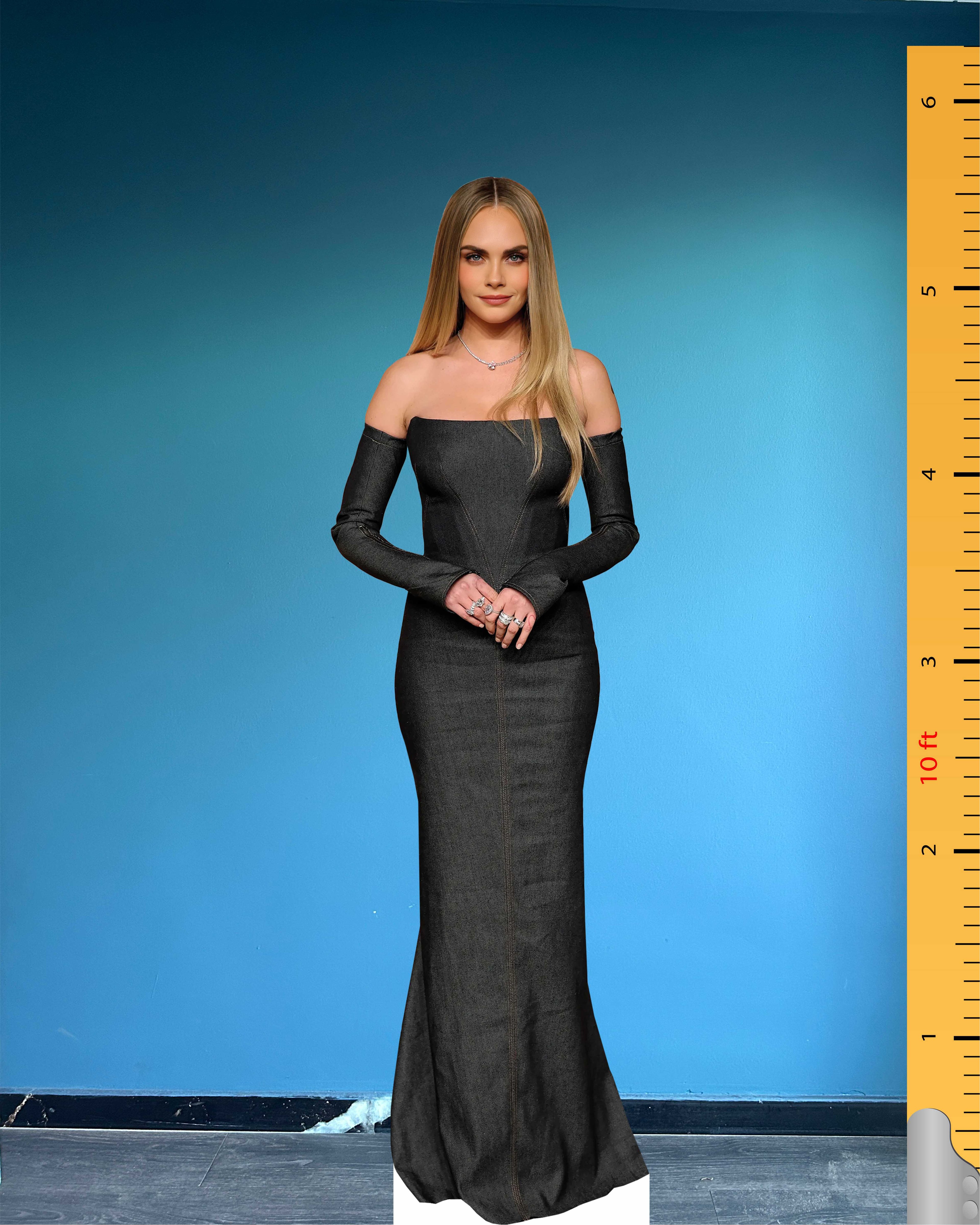 Cara Delevingne Cardboard Cutout Model Cara Jocelyn Delevingne Life Size Plastic Standee Model 