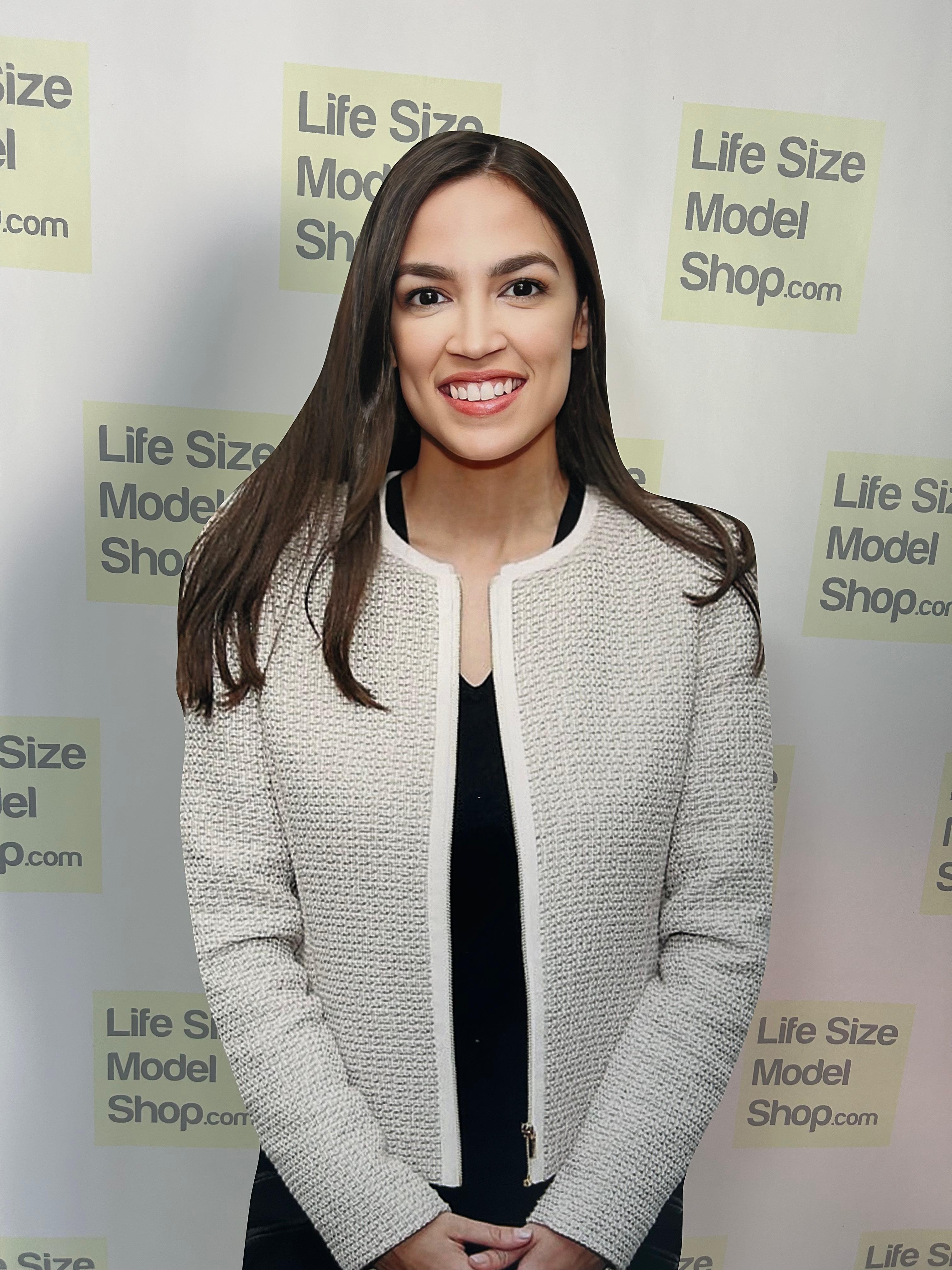 🗳️ Alexandria Ocasio-Cortez Life Size Cardboard Cutout – Bold Leadership in Full Scale!