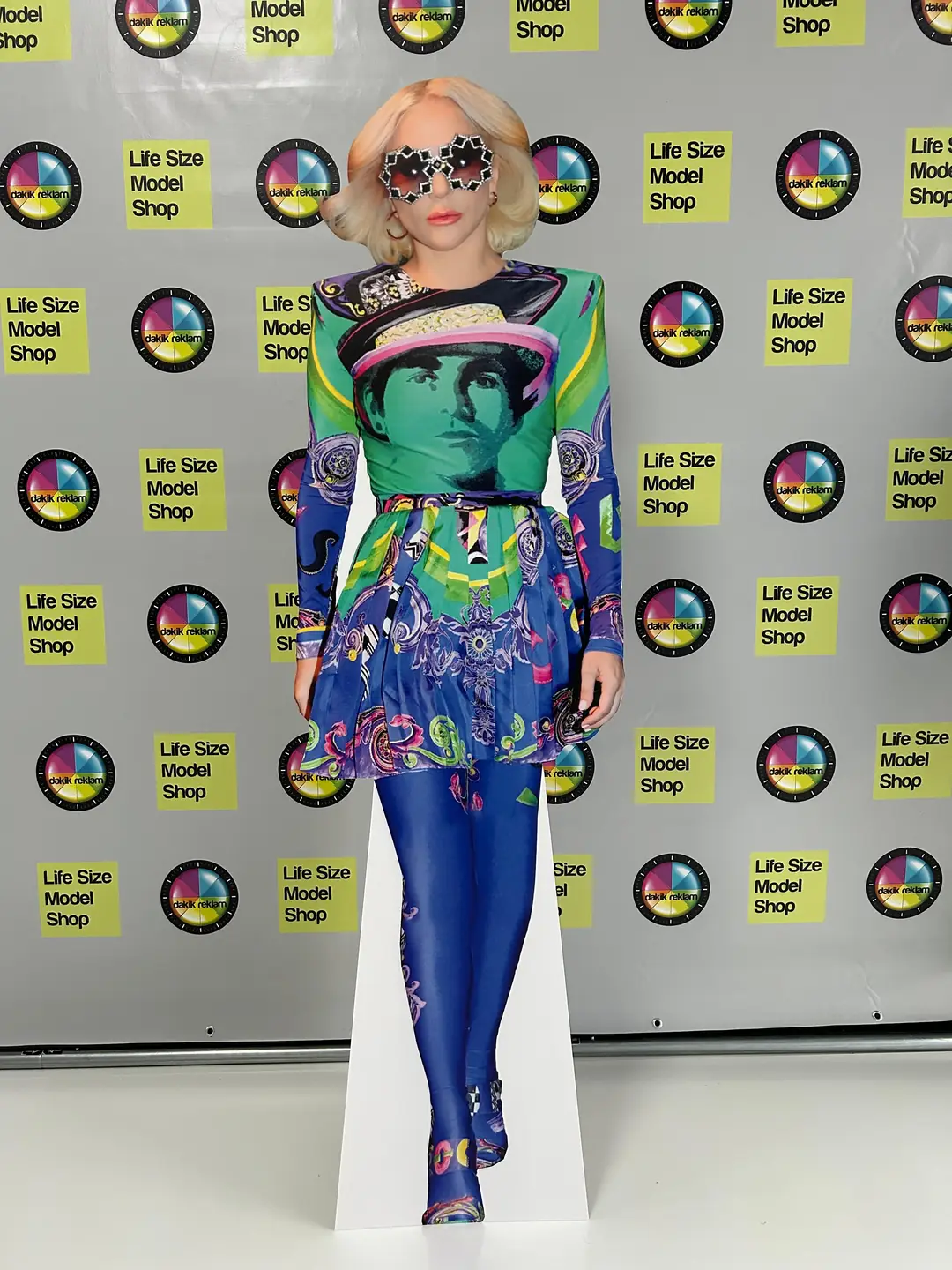 Lady Gaga Life Size Cardboard Cutout Model – Versace Glamour Meets
