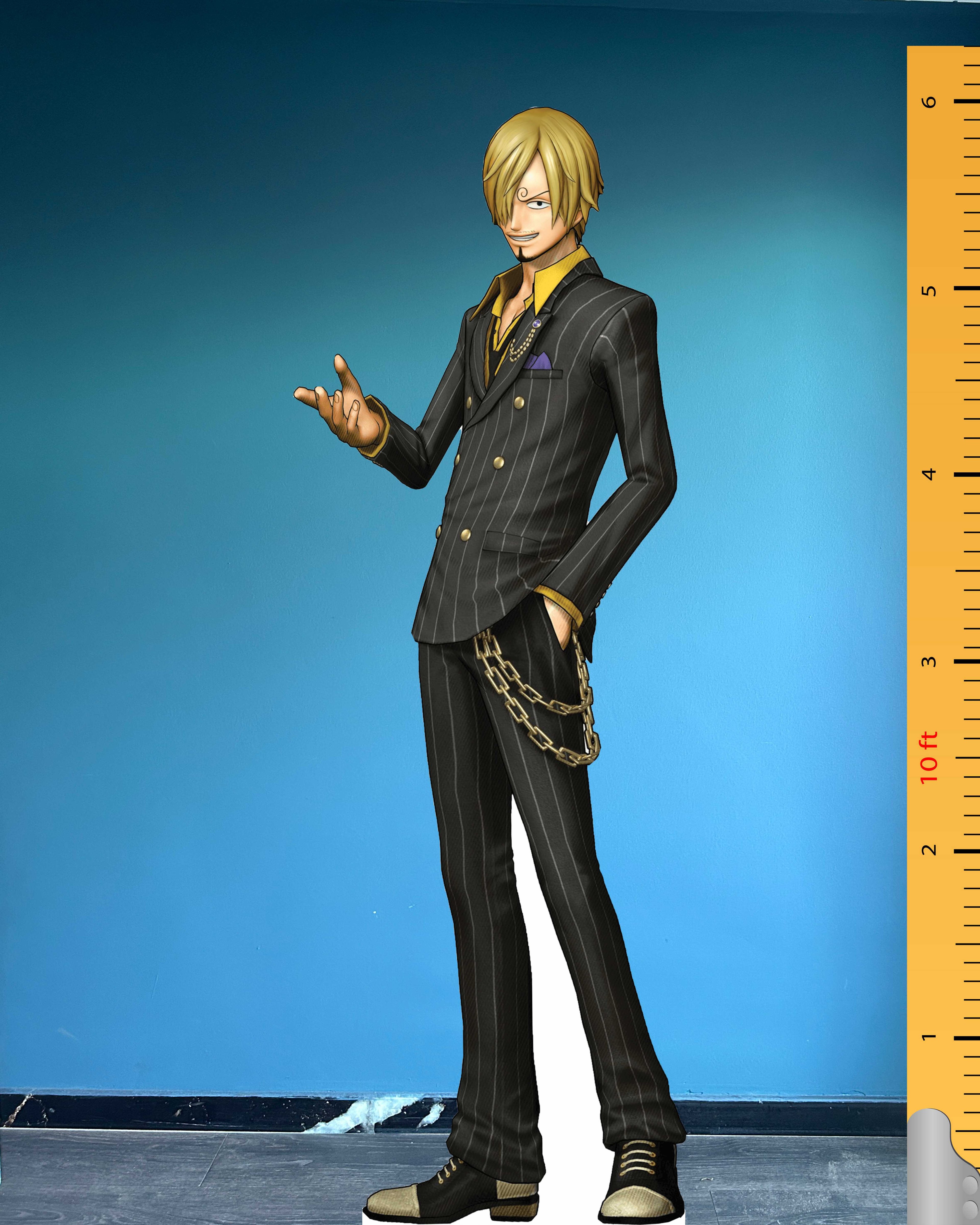 Sanji Tekturowy Model Wycięty Jednoczęściowa Figurka Vinsmoke Sanji Plastikowa Podstawka