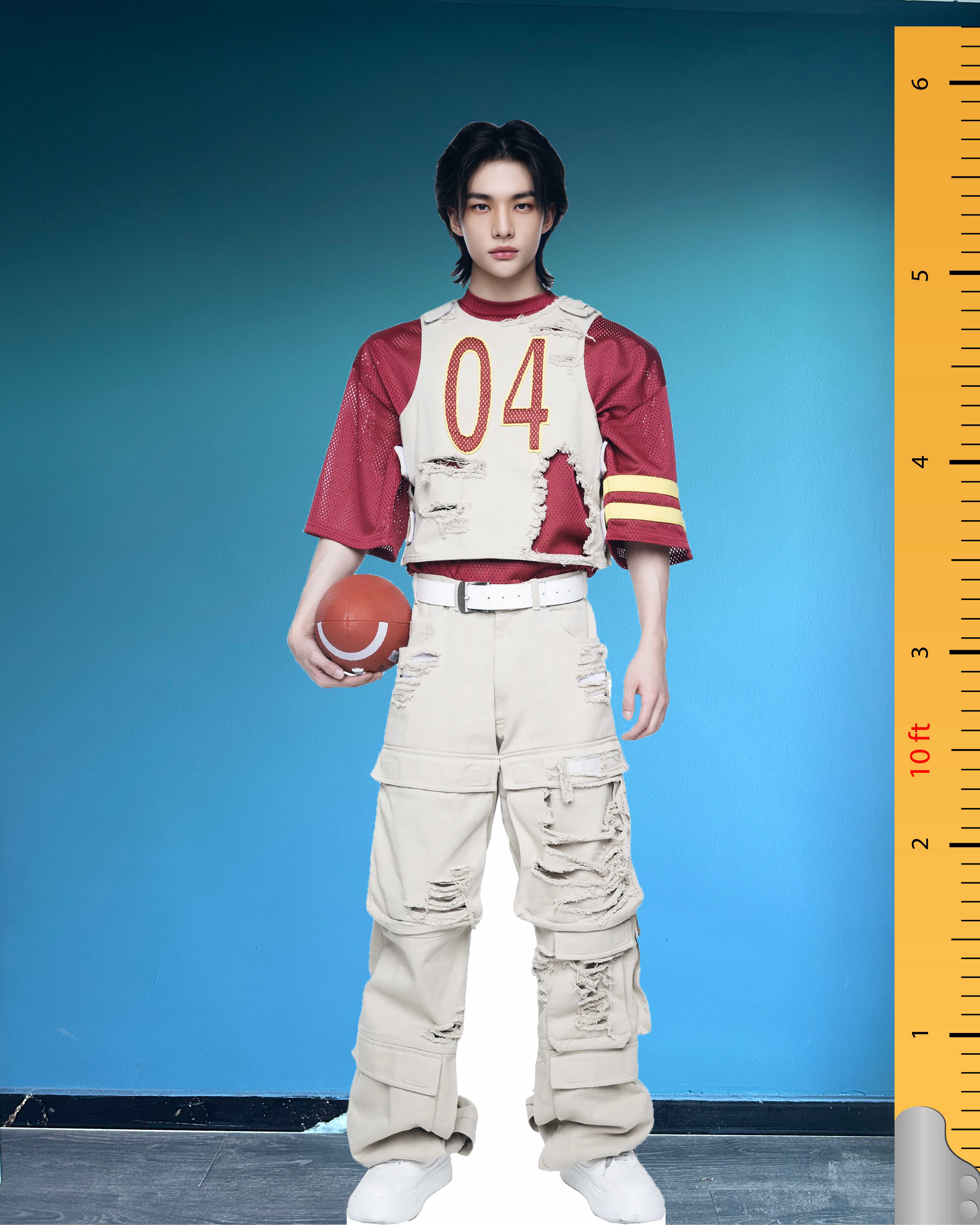 🌟 Kartonowa postać Hyunjina w skali 1:1 – Standee Hwang Hyun-jina ze Stray Kids