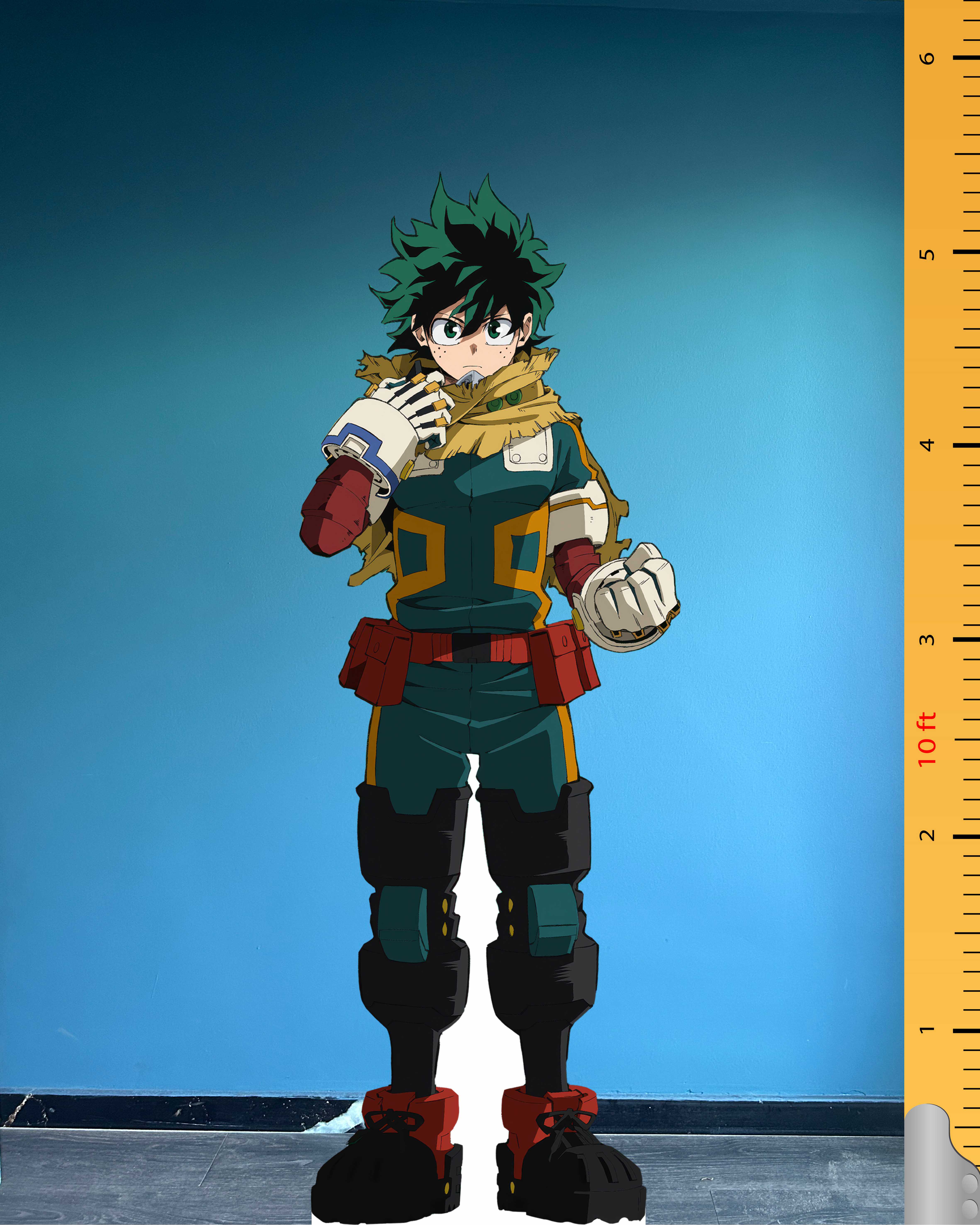 💥 Izuku Midoriya (Deku) Full-Size Cardboard Model – My Hero Academia's Brave Hero Stands by Your Side!
