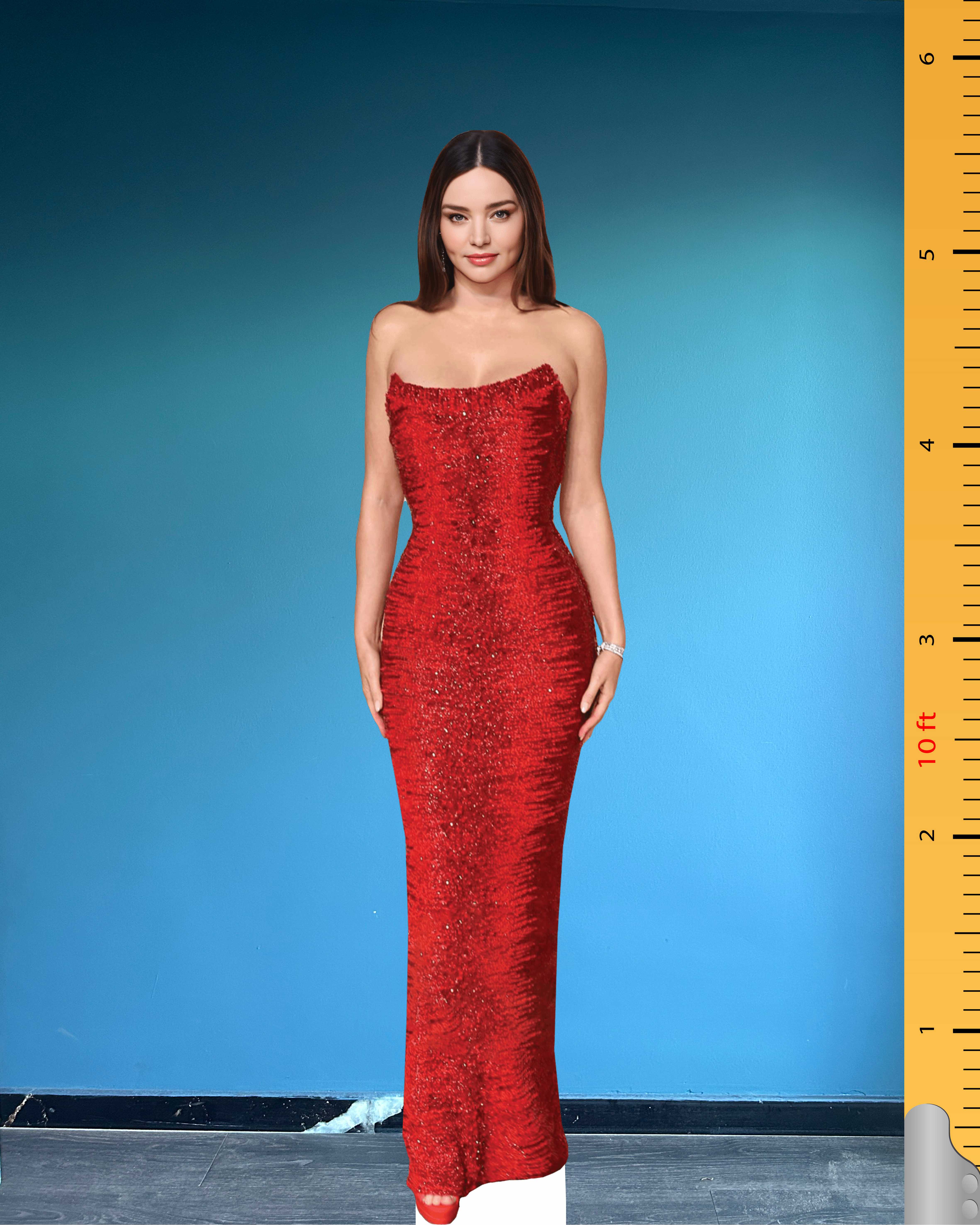 🌸 Miranda Kerr Cardboard Figure – Life-Size Victoria's Secret Angel Standee Model