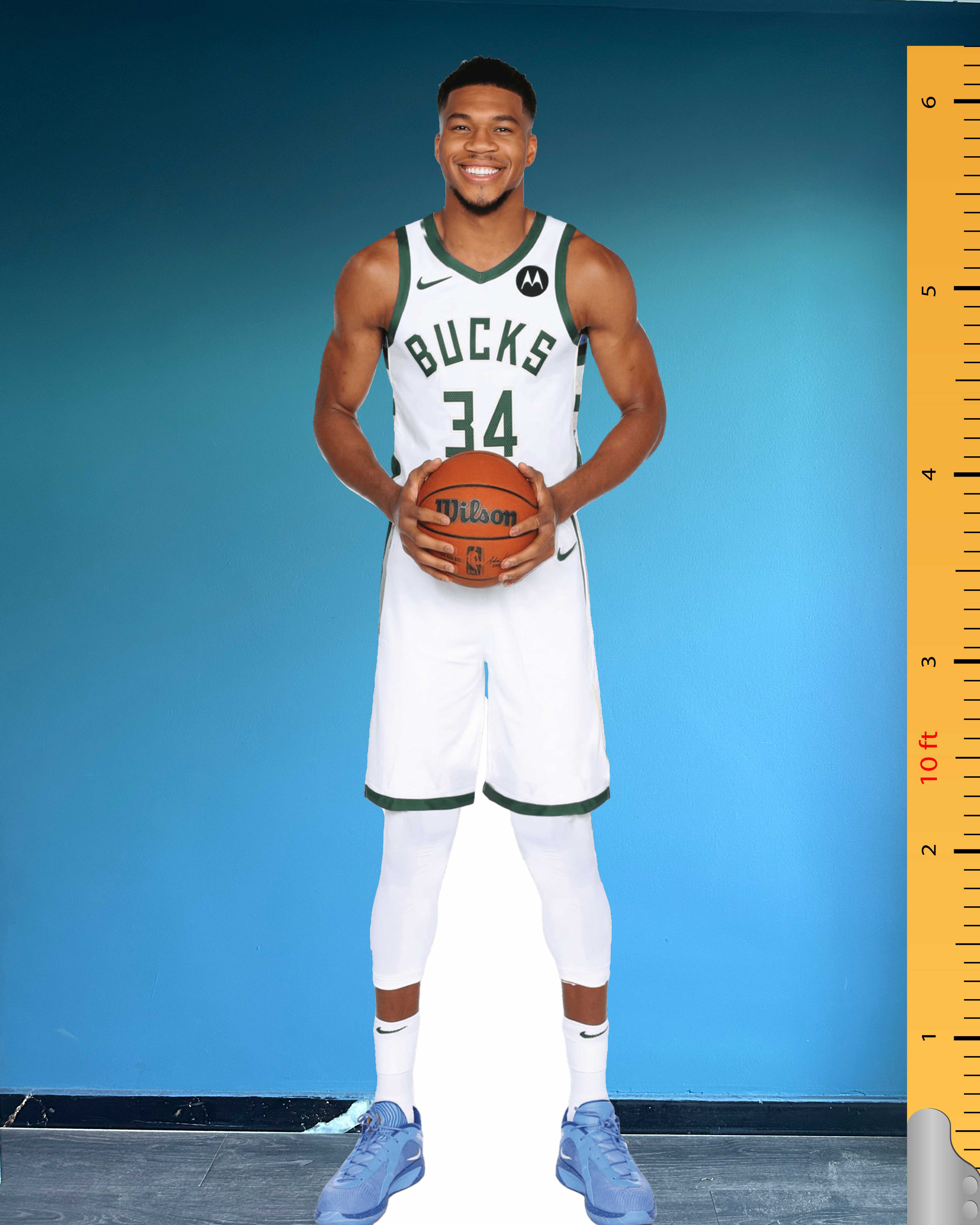 Yannis Adetokunbo Cardboard Cutout Model Plastic Standee Milwaukee Bucks