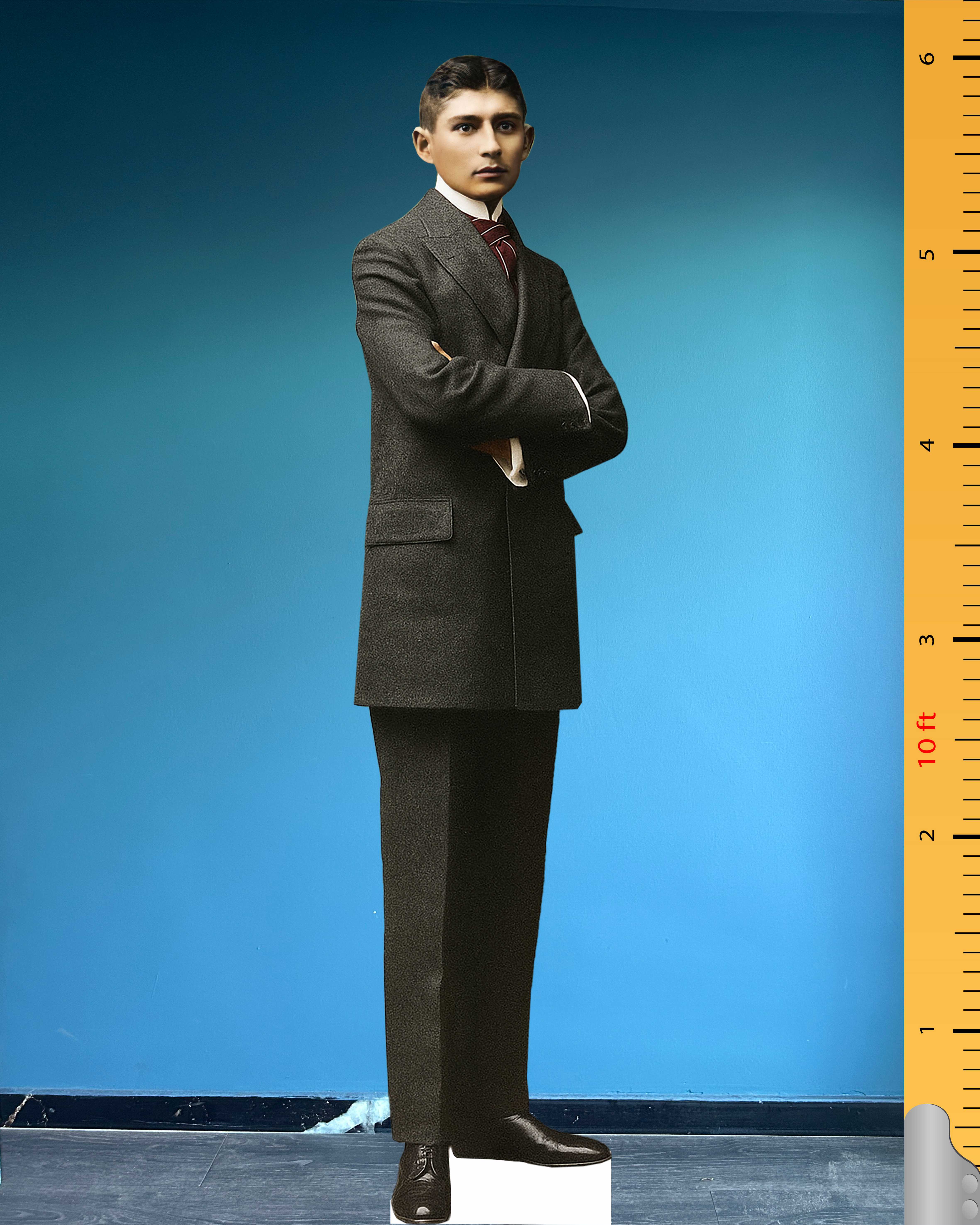 Franz Kafka Life Size Cardboard Cutout Model Plastic Standee Celebrity Cutouts Novelist