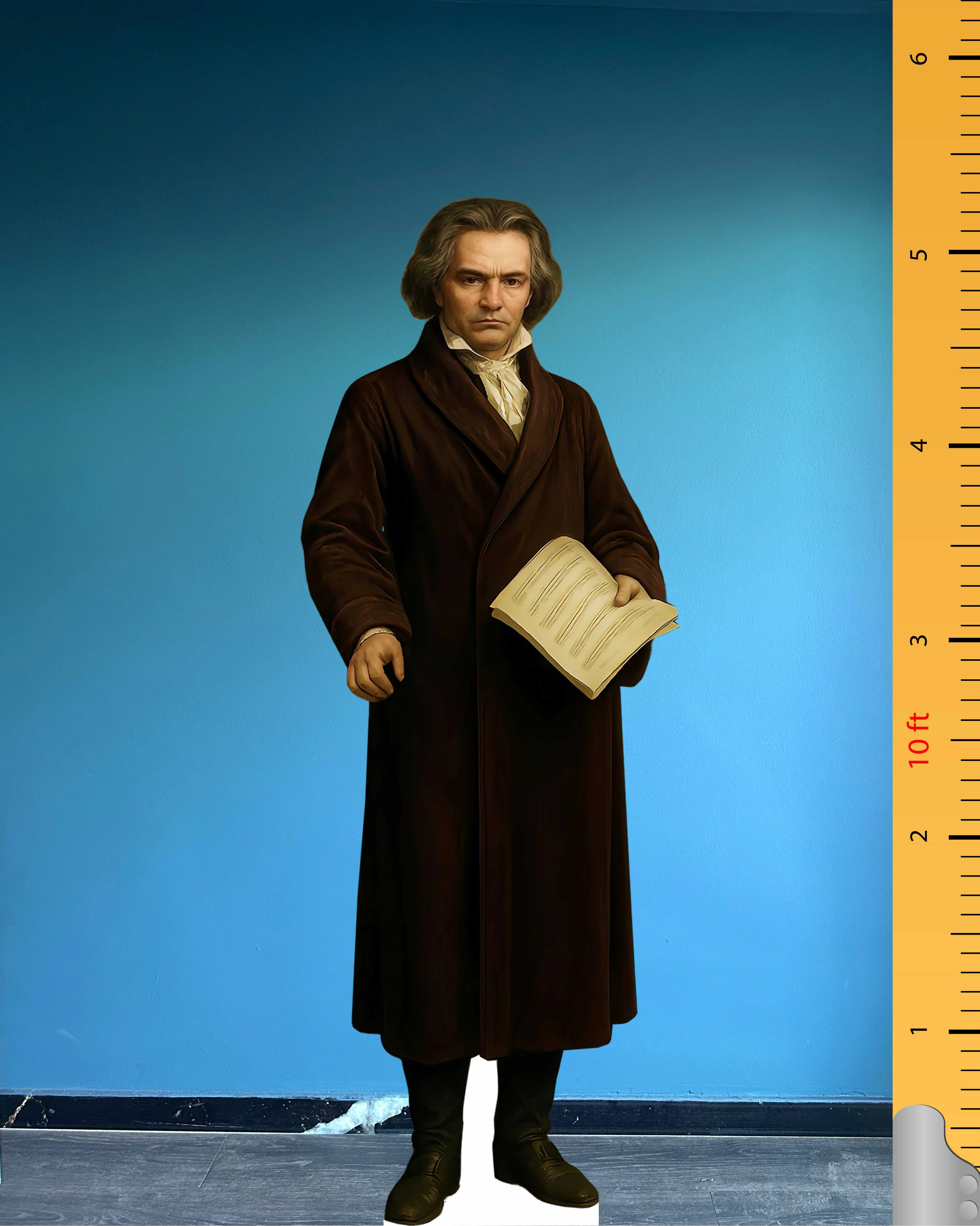 🎼 Beethoven Life Size Cardboard Cutout – German Composer & Pianist