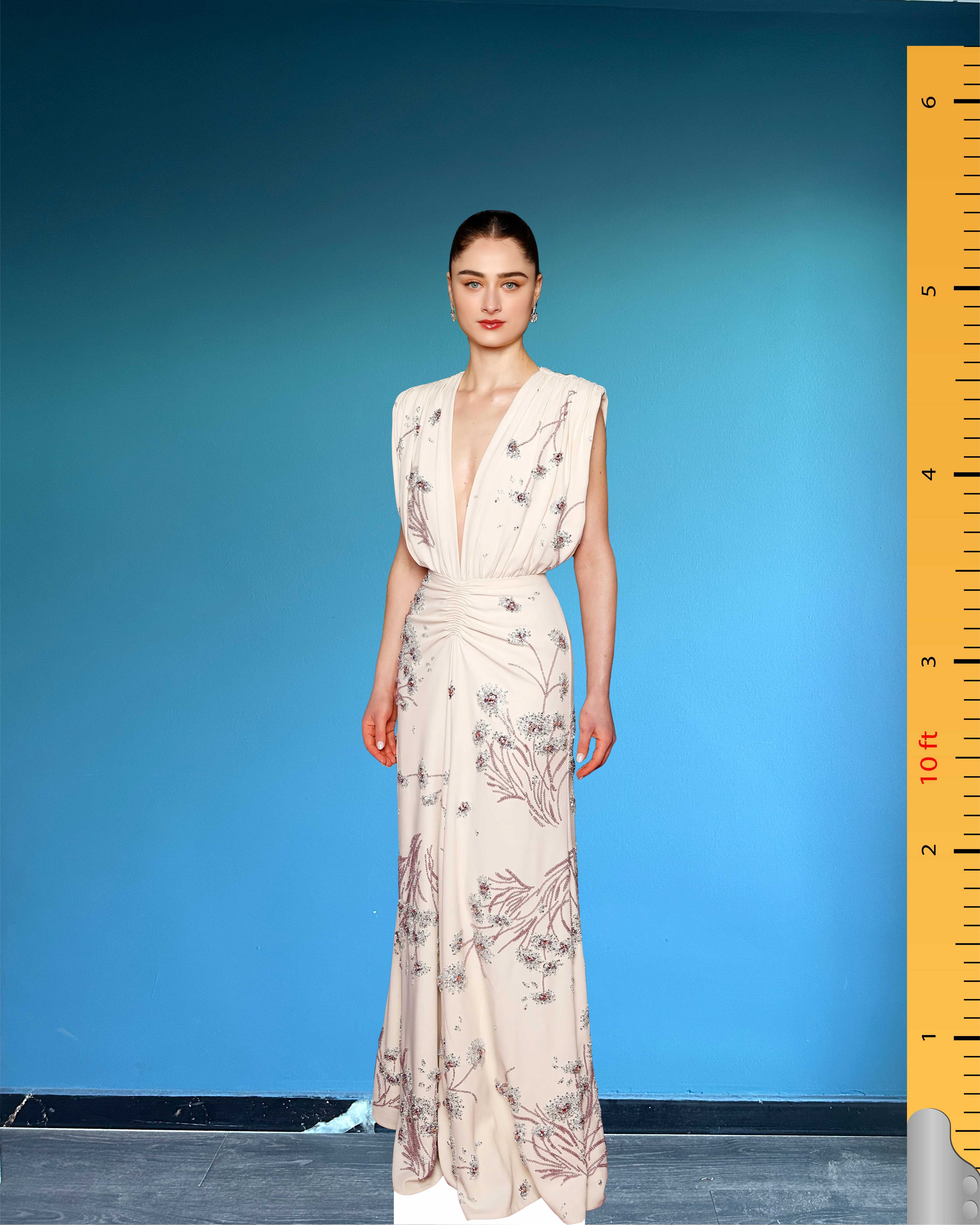 Raffey Cassidy Cardboard Cutout Model Life Size Cutout Plastic Standee BAFTA Awards 2025