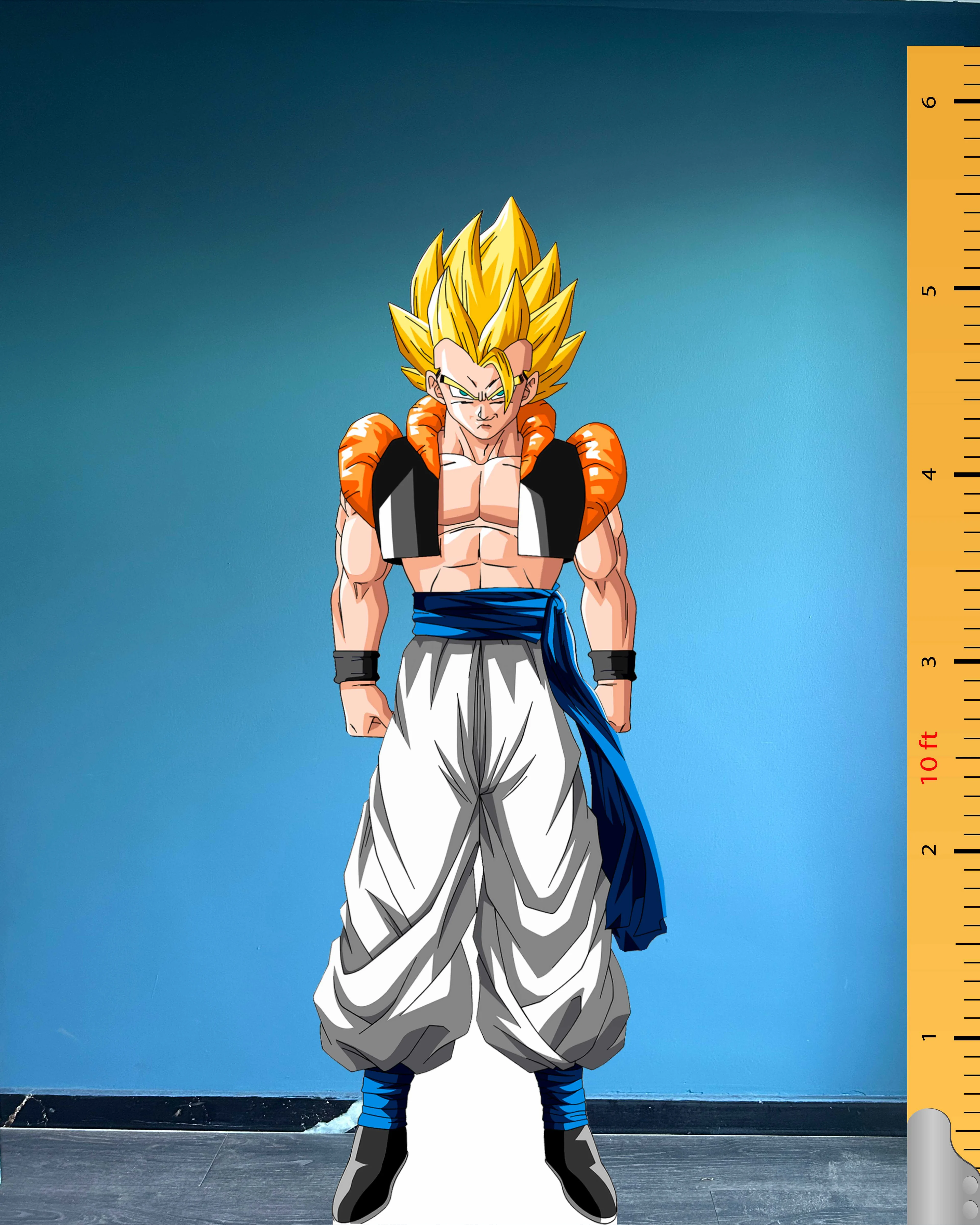 Gogeta Cardboard Cutout Model Dragon Ball Character Goku Vegeta Plastic Standee 