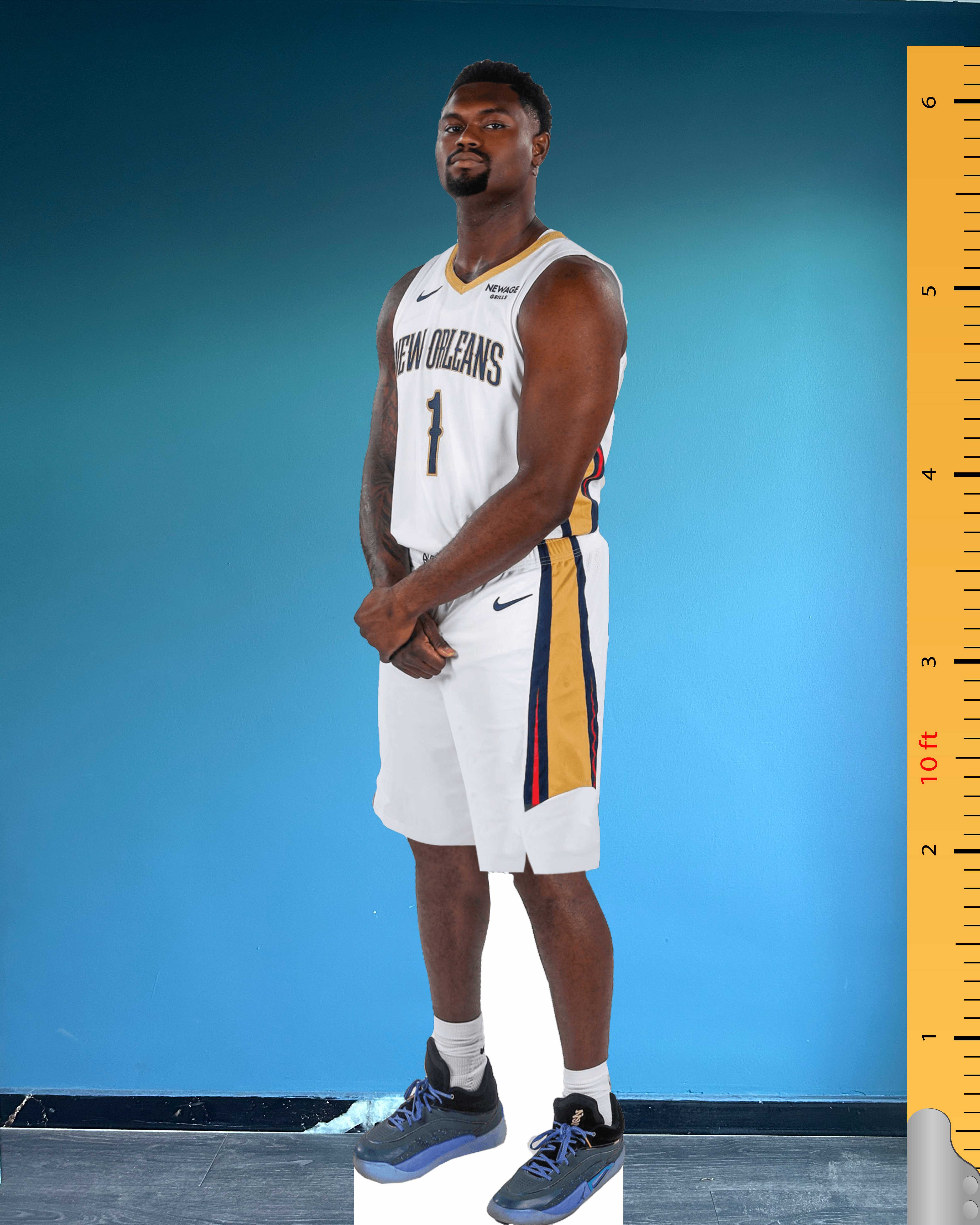 Zion Williamson Life Size Cardboard Cutout Celebrity Standee New Orleans Pelicans Number 1