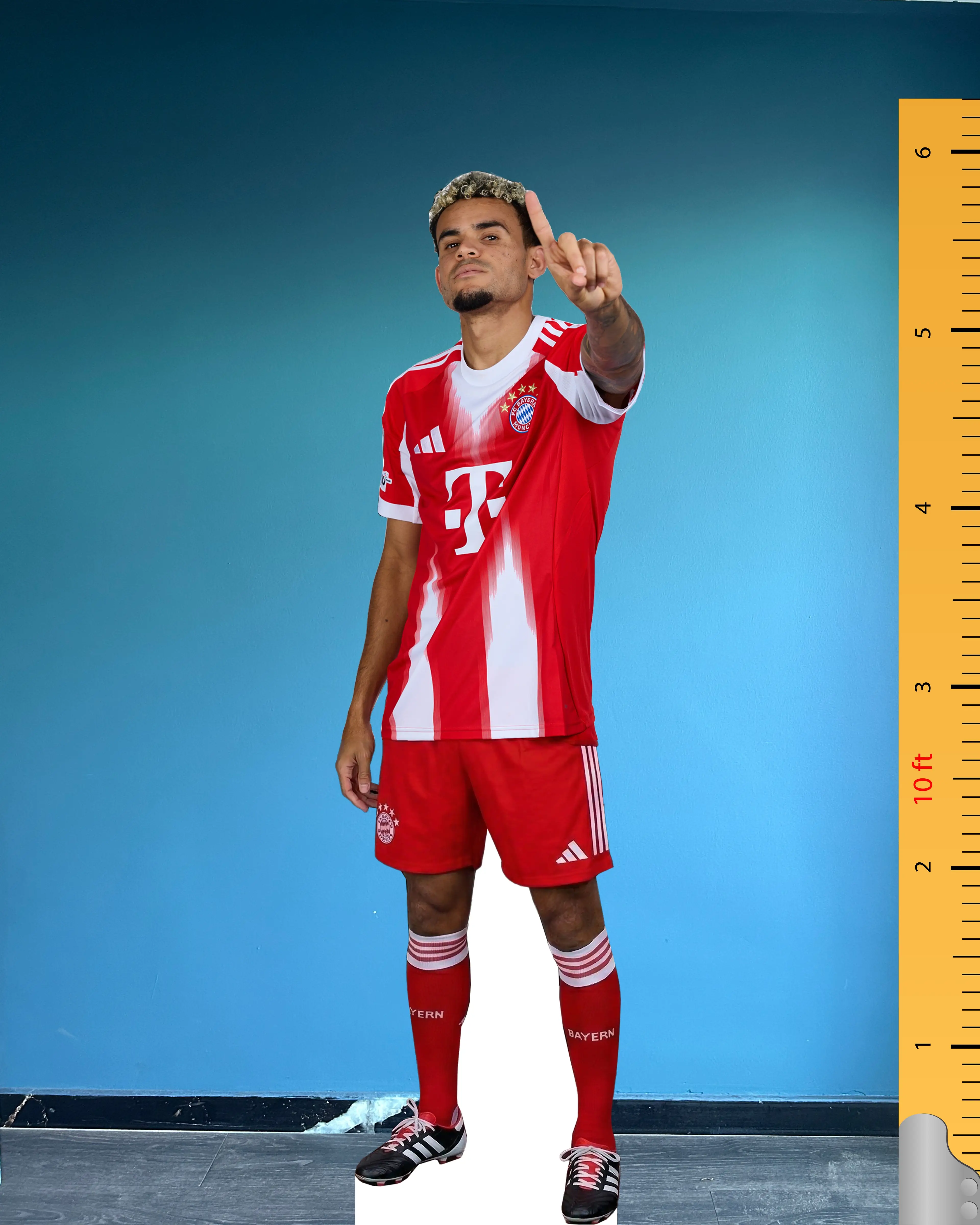 Luis Díaz FC Bayern Munich Gerçek Boy Maket – 14 Numara