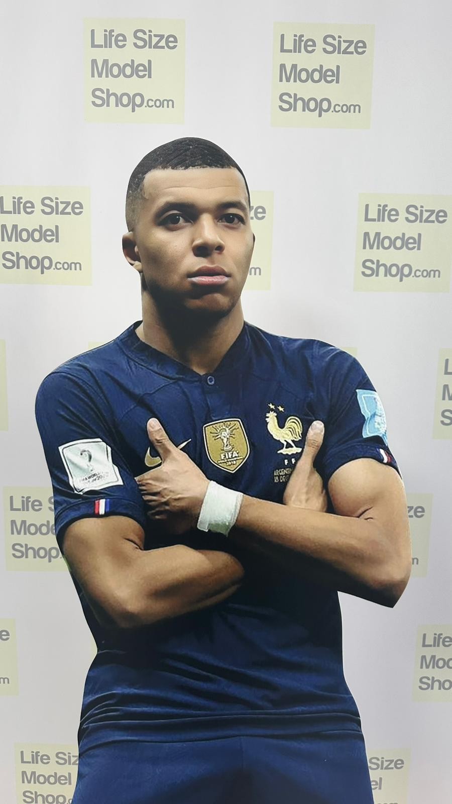 Kylian Mbappe Cardboard Cutout Model FIFA World Cup Life Size Plastic Standee Model