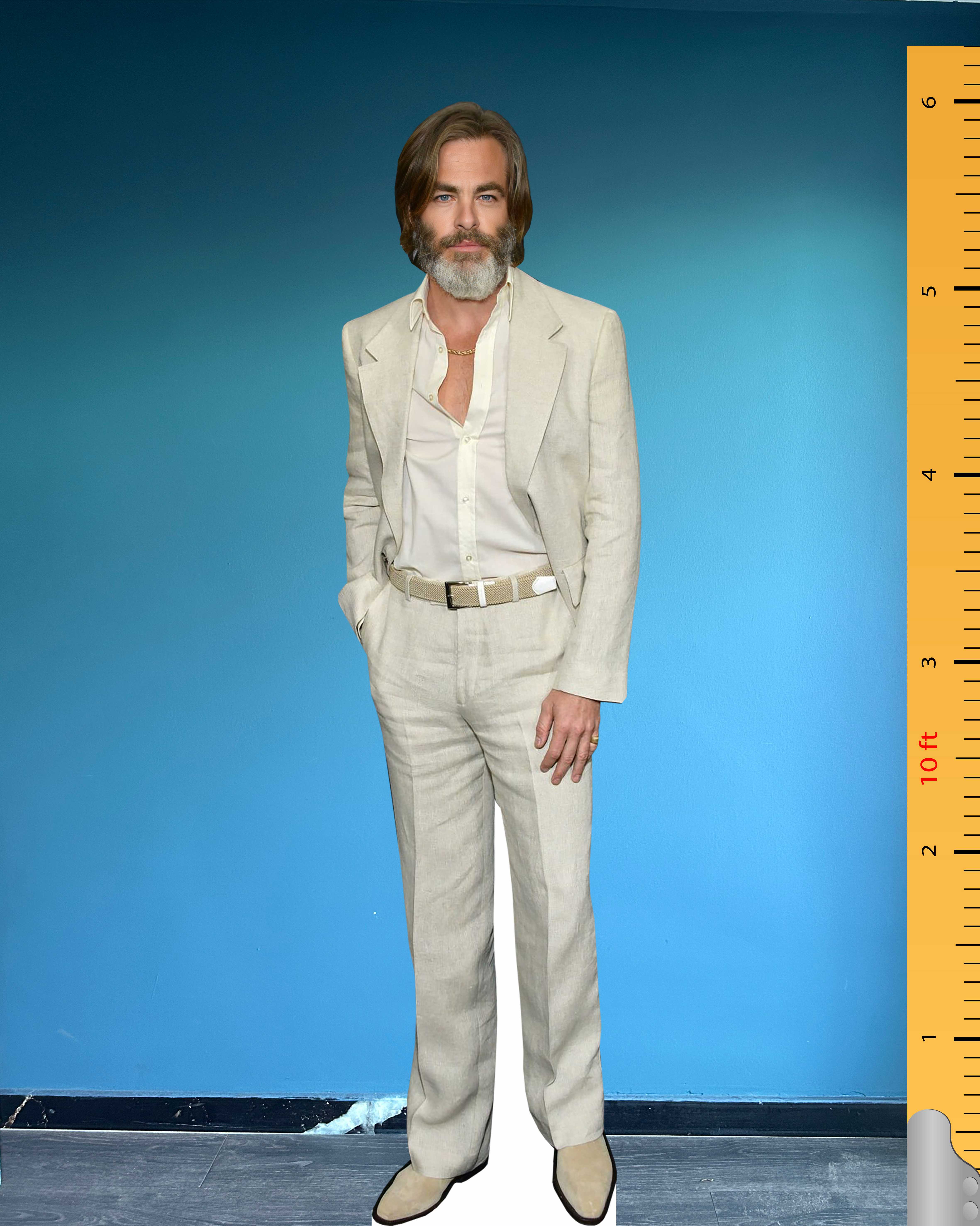 Christopher Whitelaw Pine Life Size Cardboard Cutout Model Plastic Standee Celebrity Cutouts 