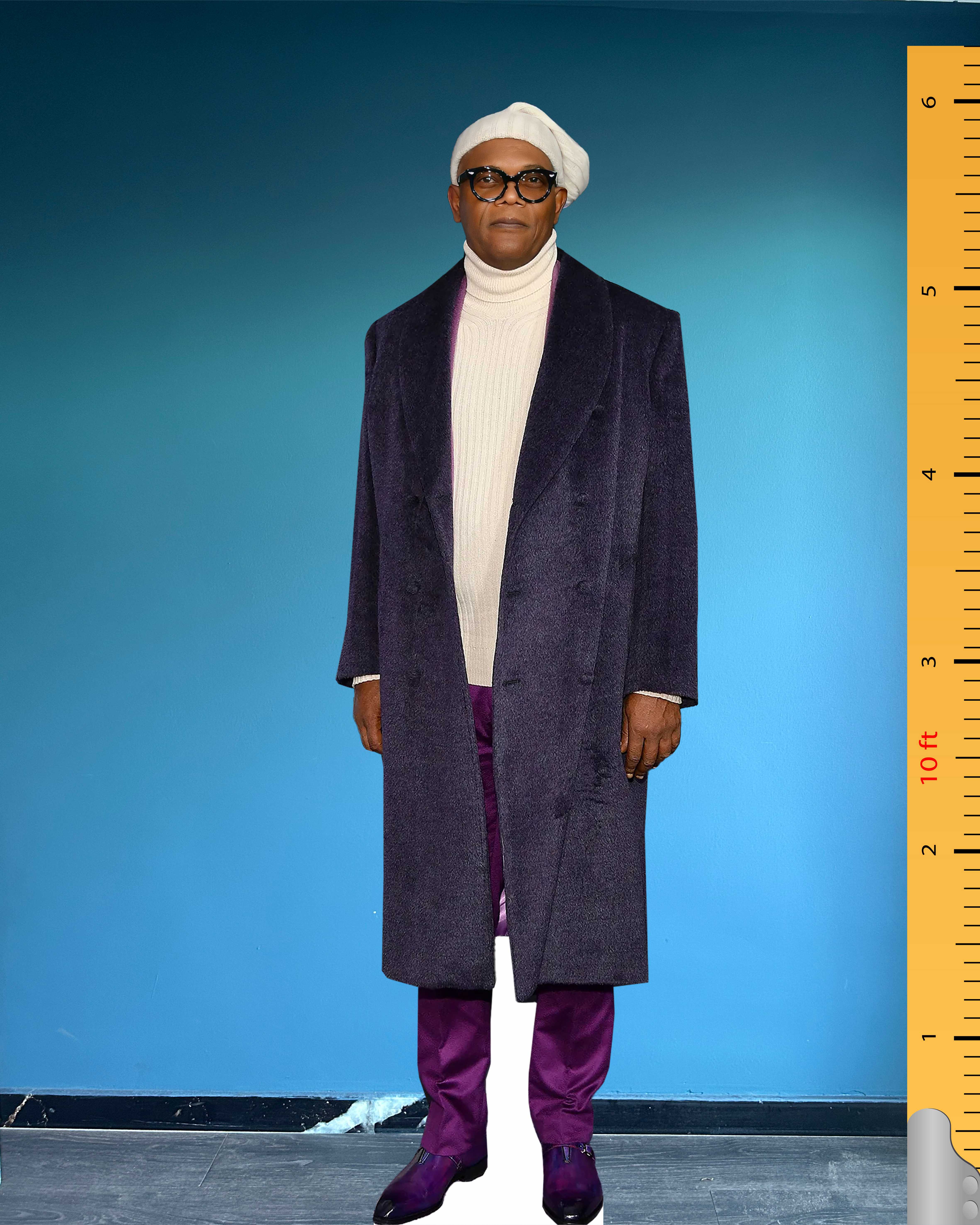 Samuel L. Jackson Life Size Cardboard Cutout Model Plastic Standee Celebrity Cutouts