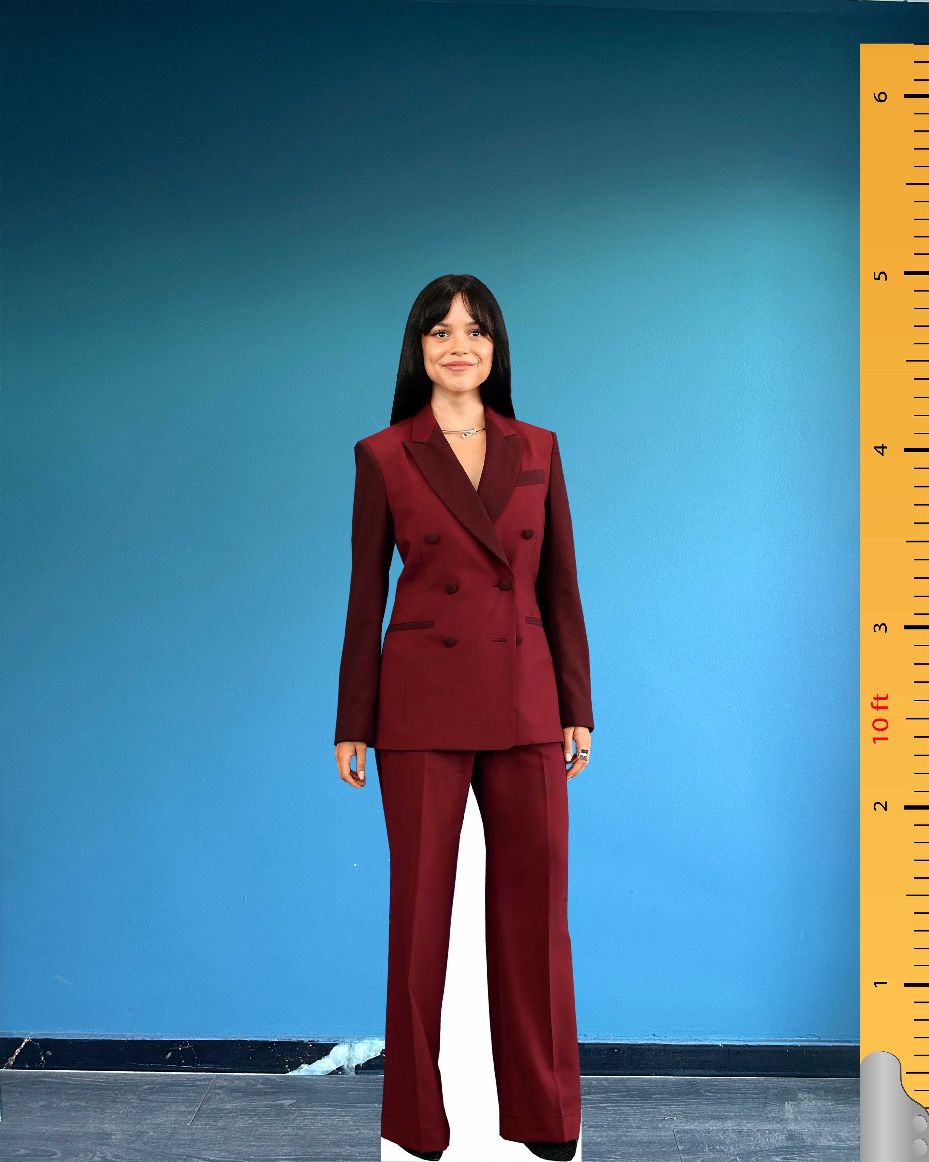 Jenna Ortega Cardboard Cutout Model Life Size Plastic Standee Model 
