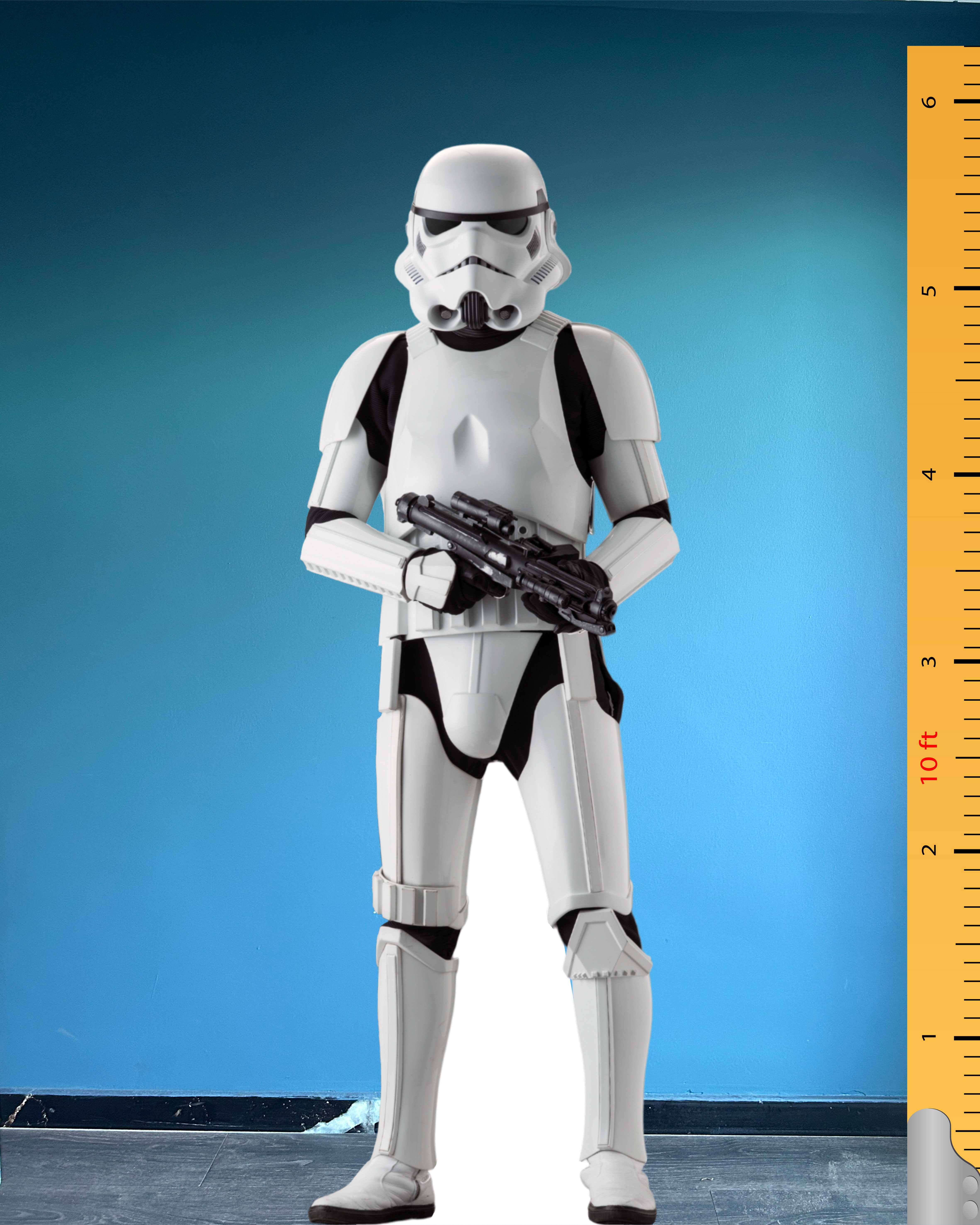 Stormtrooper Cardboard Cutout Model Life Size Plastic Standee Star Wars Character 