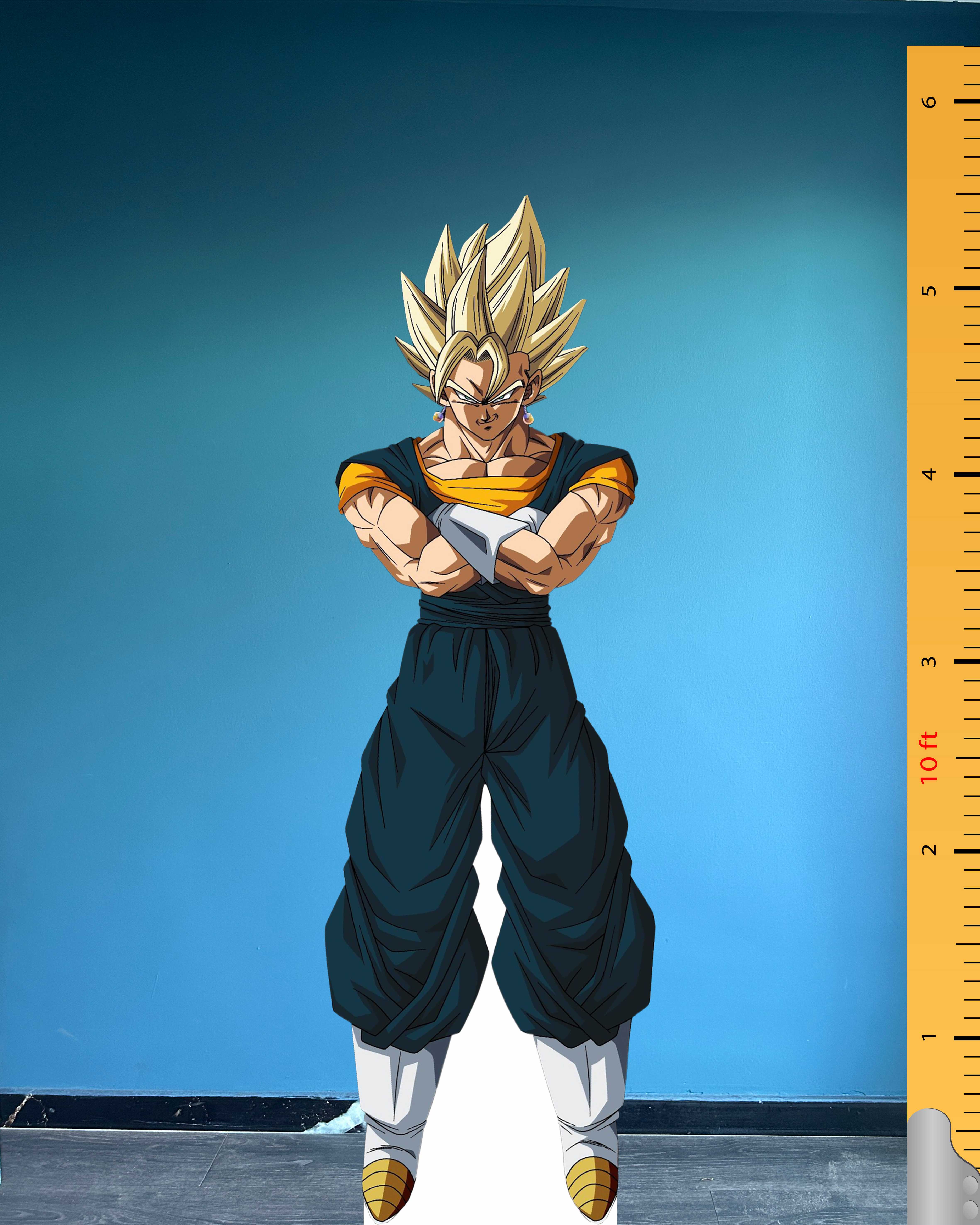 Ultra Super Vegito Cardboard Cutout Model Dragon Ball Character Plastic Standee 