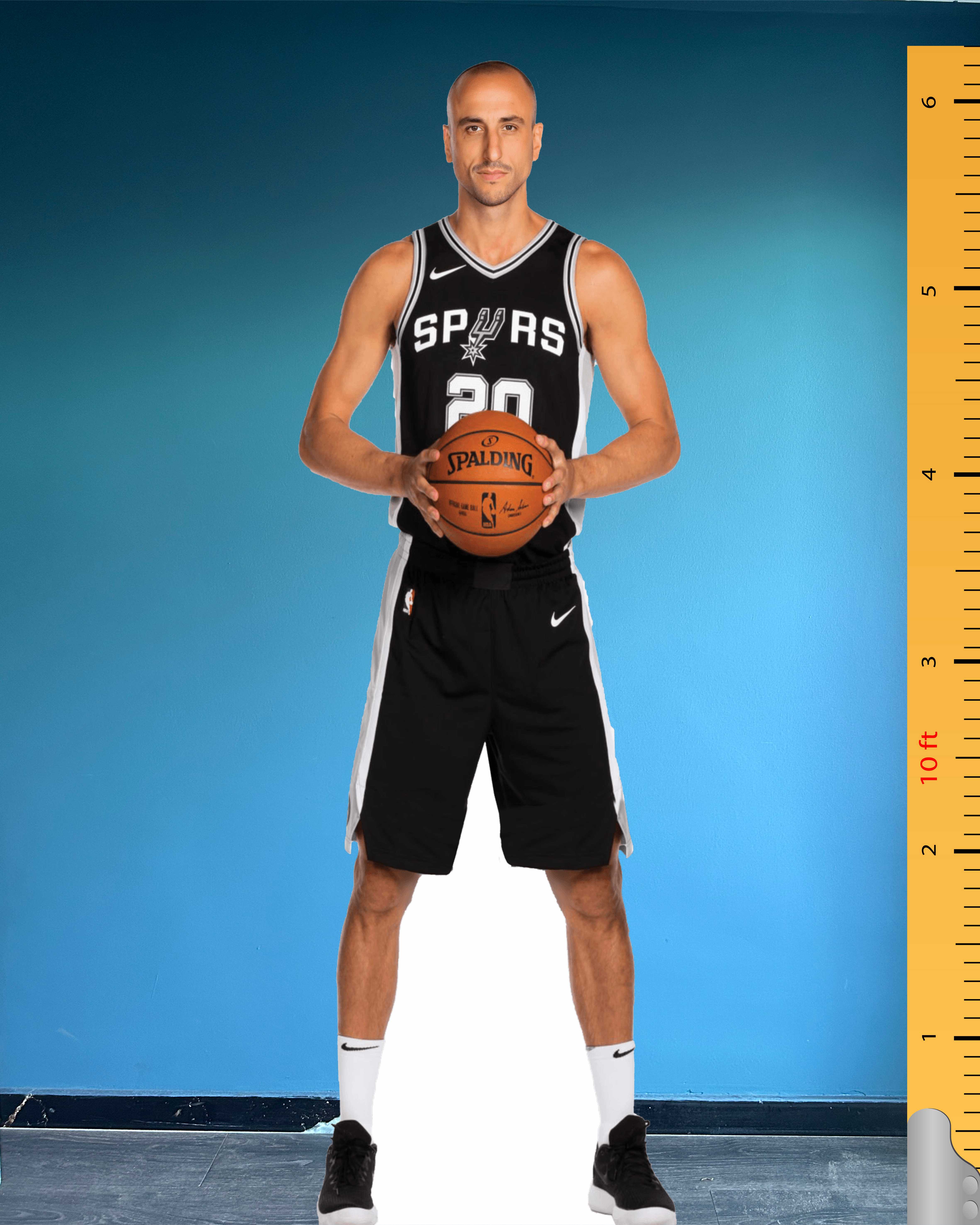 Manu Ginóbili Cardboard Cutout Model Plastic Standee San Antonio Spurs Emanuel David Number 20