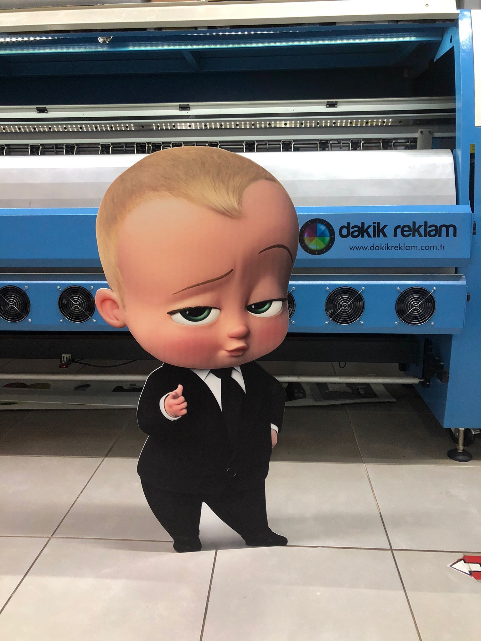 Baby Boss Cardboard Cutout Model The Baby Boss Character Anime Cutouts Model Figure Life Size Standee