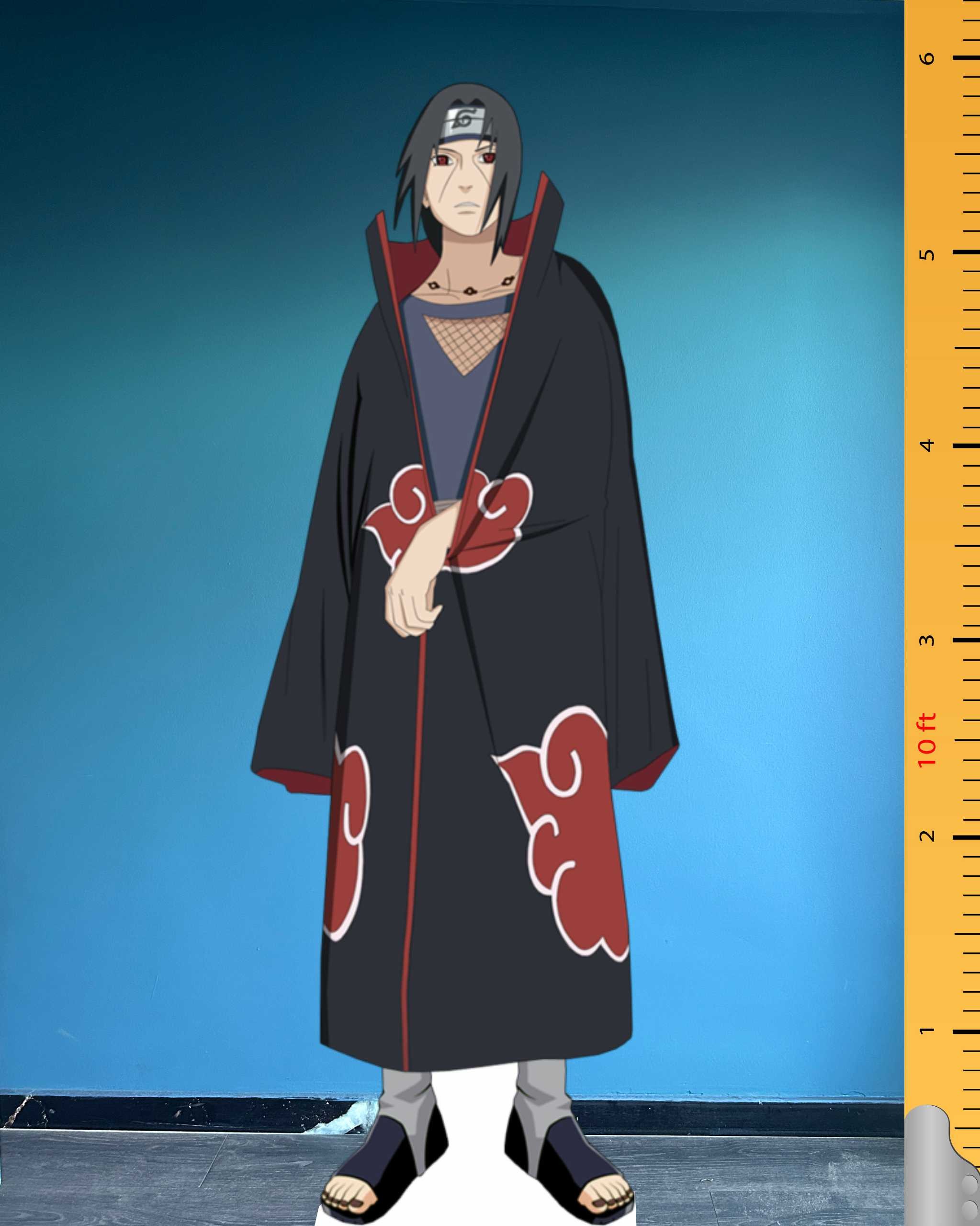 Sasuke Uchiha Cardboard Cutout Model Naruto Anime Fictional Character Standee