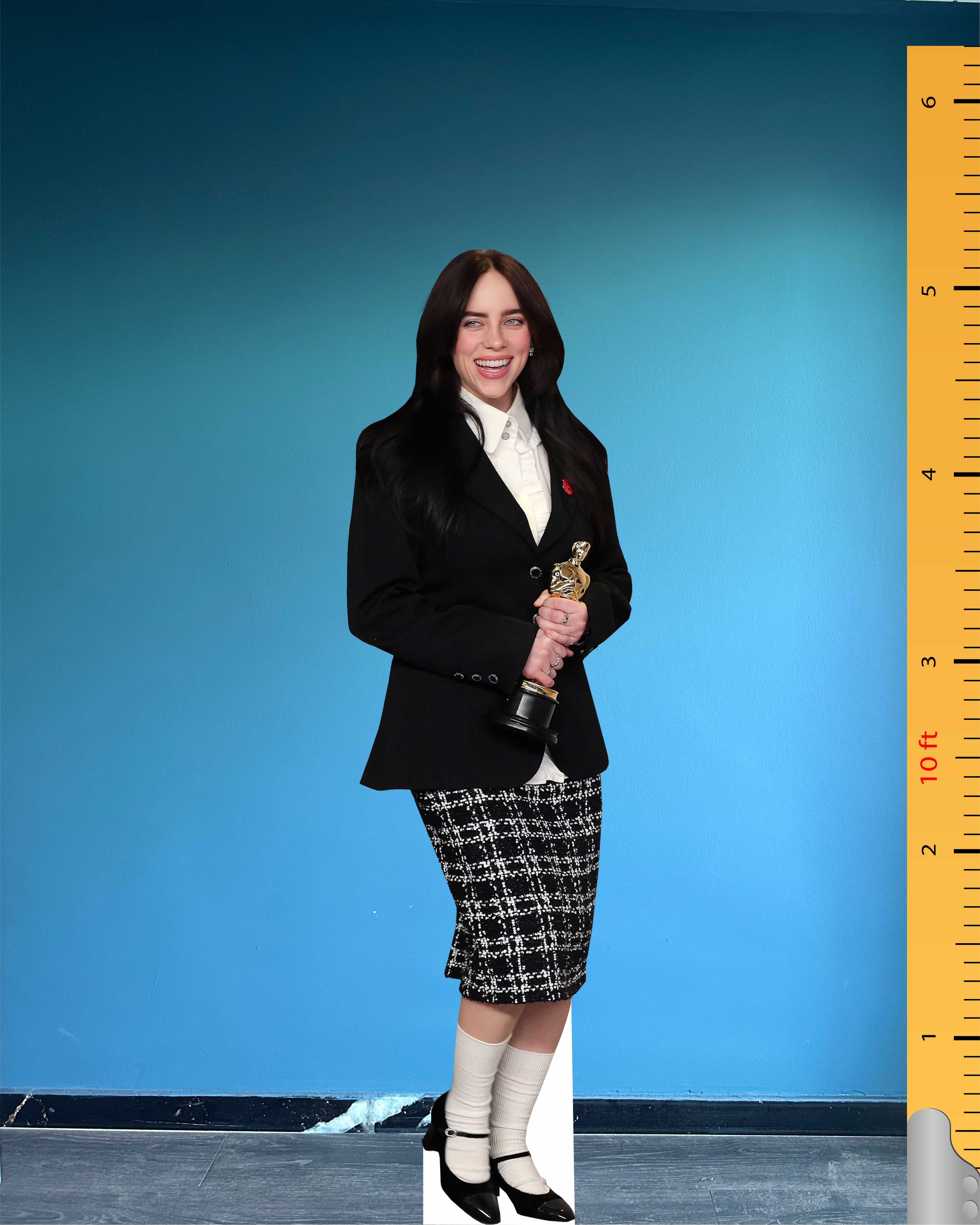 Billie Eilish Cardboard Cutout Model Life Size Plastic Standee Figure