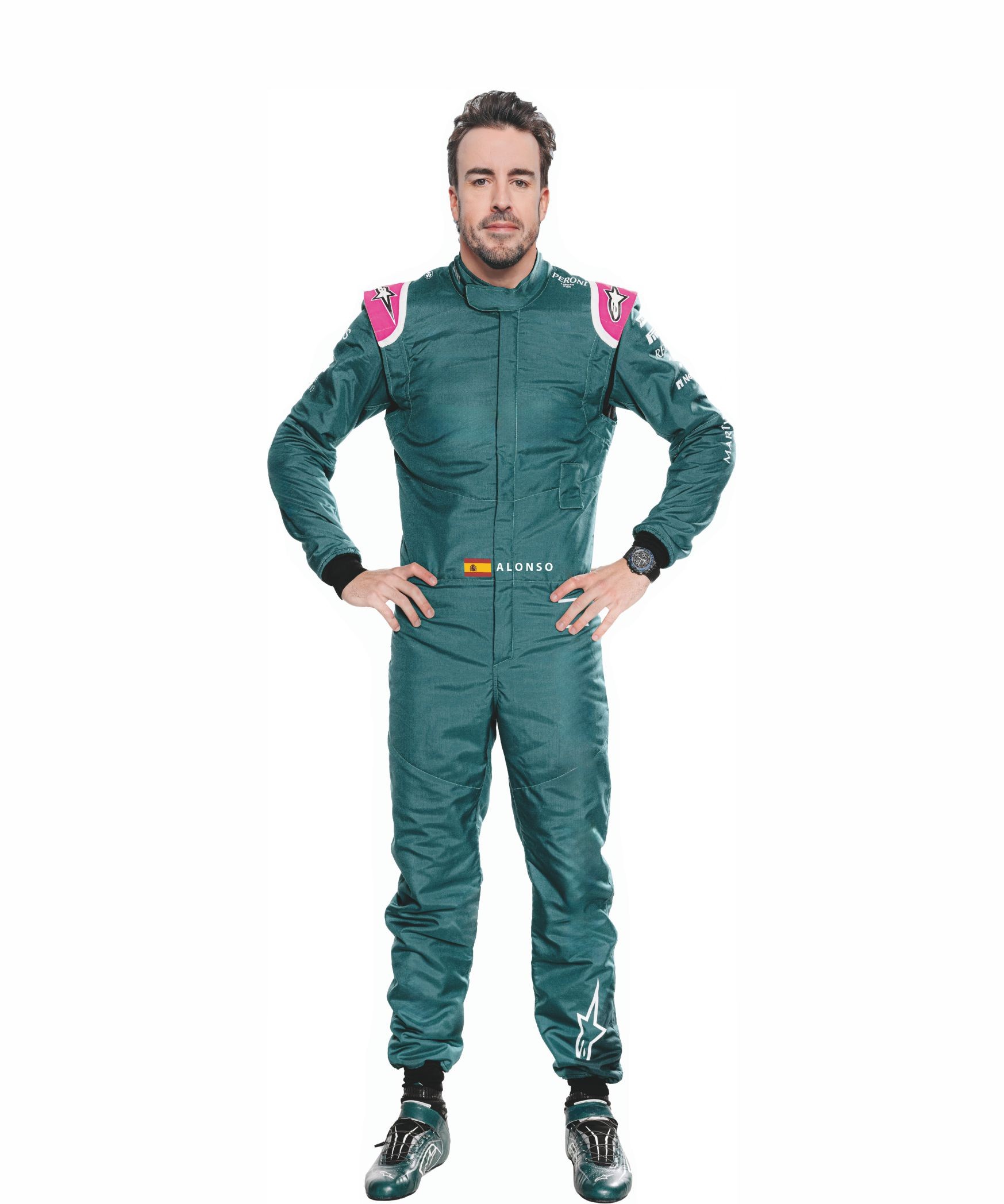 Fernando Alonso Diaz Cutout Plastic Standee Life Size Alonso Model Race Car Driver