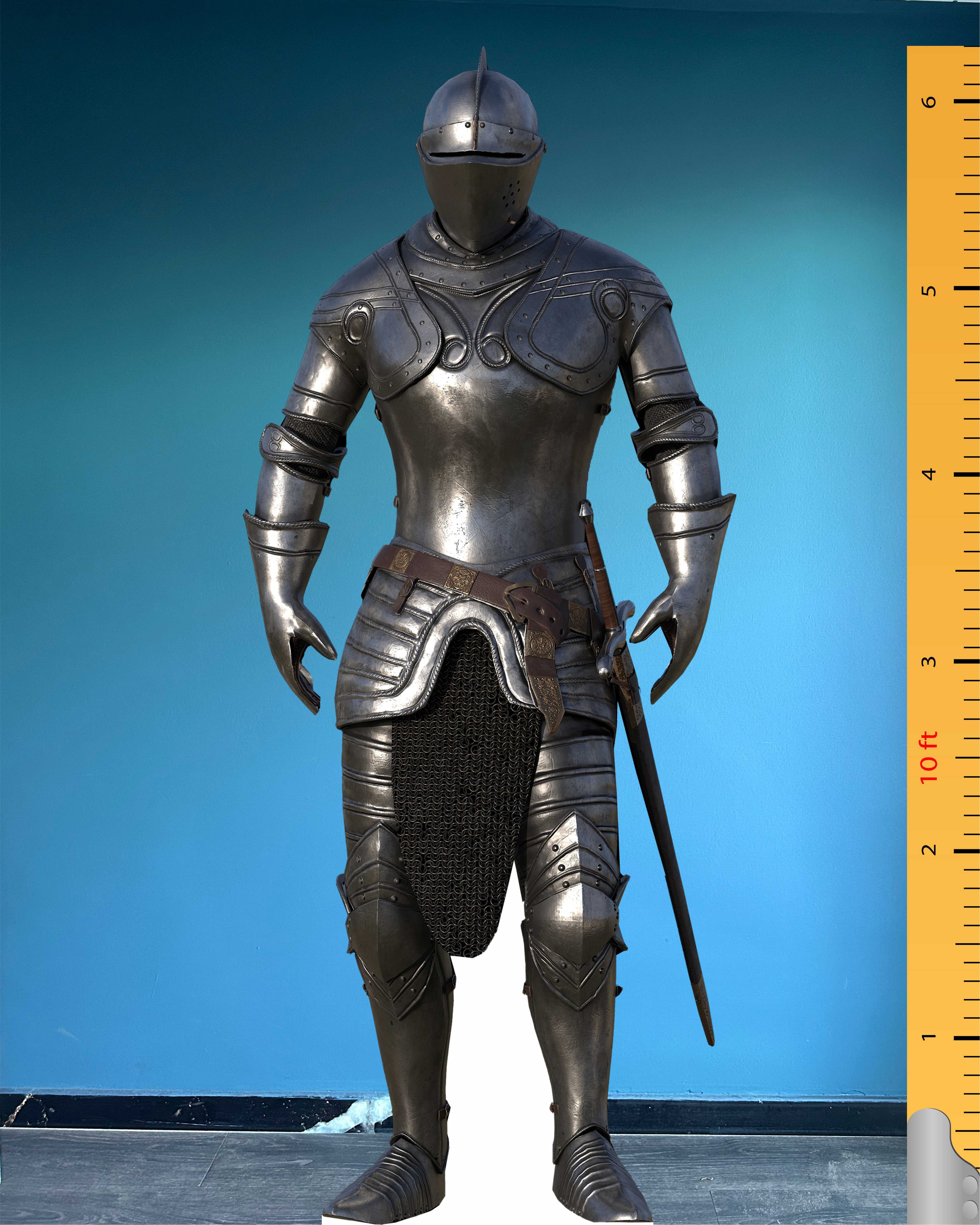 Knight Cardboard Cutout Model Life Size Plastic Standee Model 