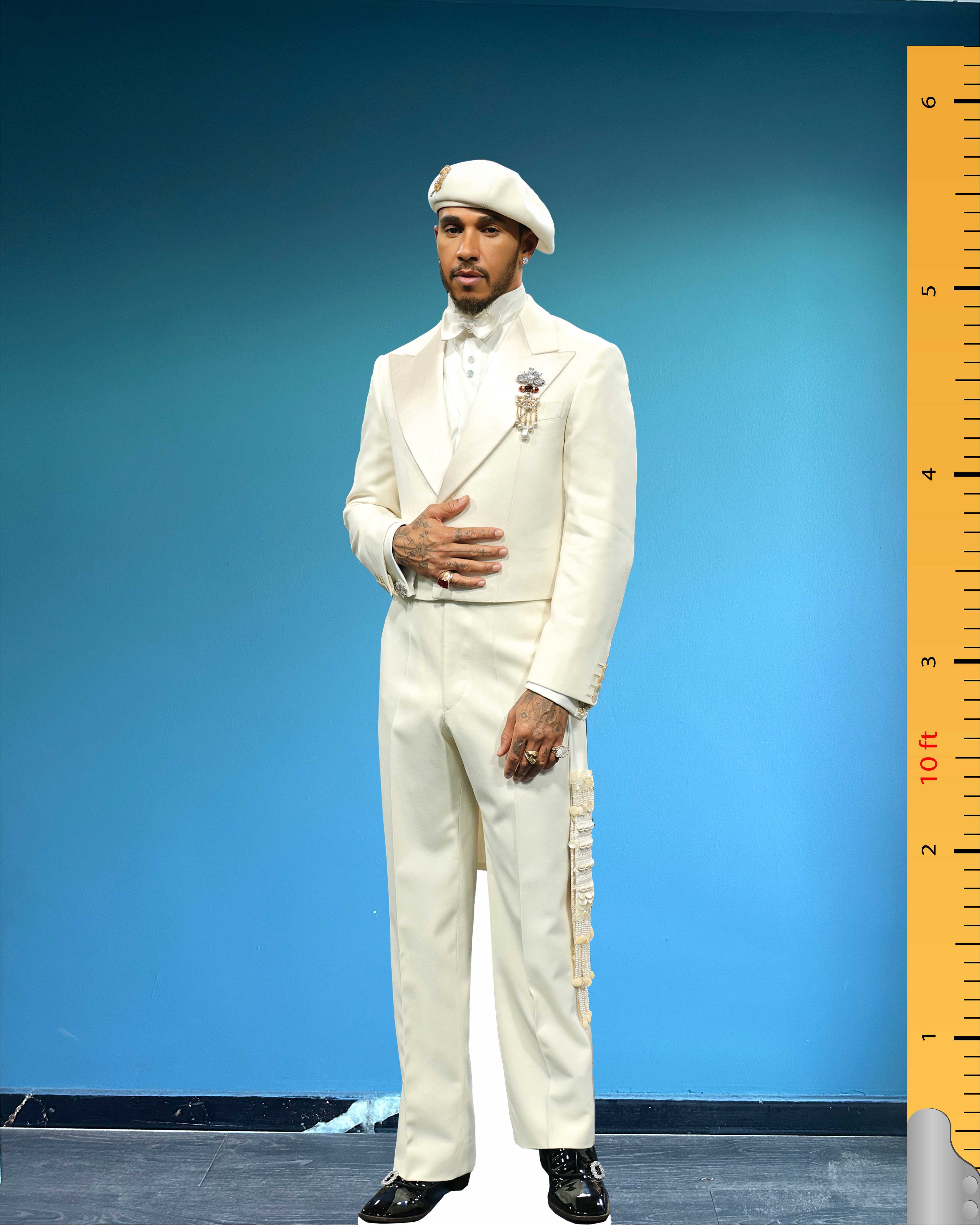 Lewis Hamilton Cardboard Cutout Model Life Size Plastic Standee 2025 Met Gala