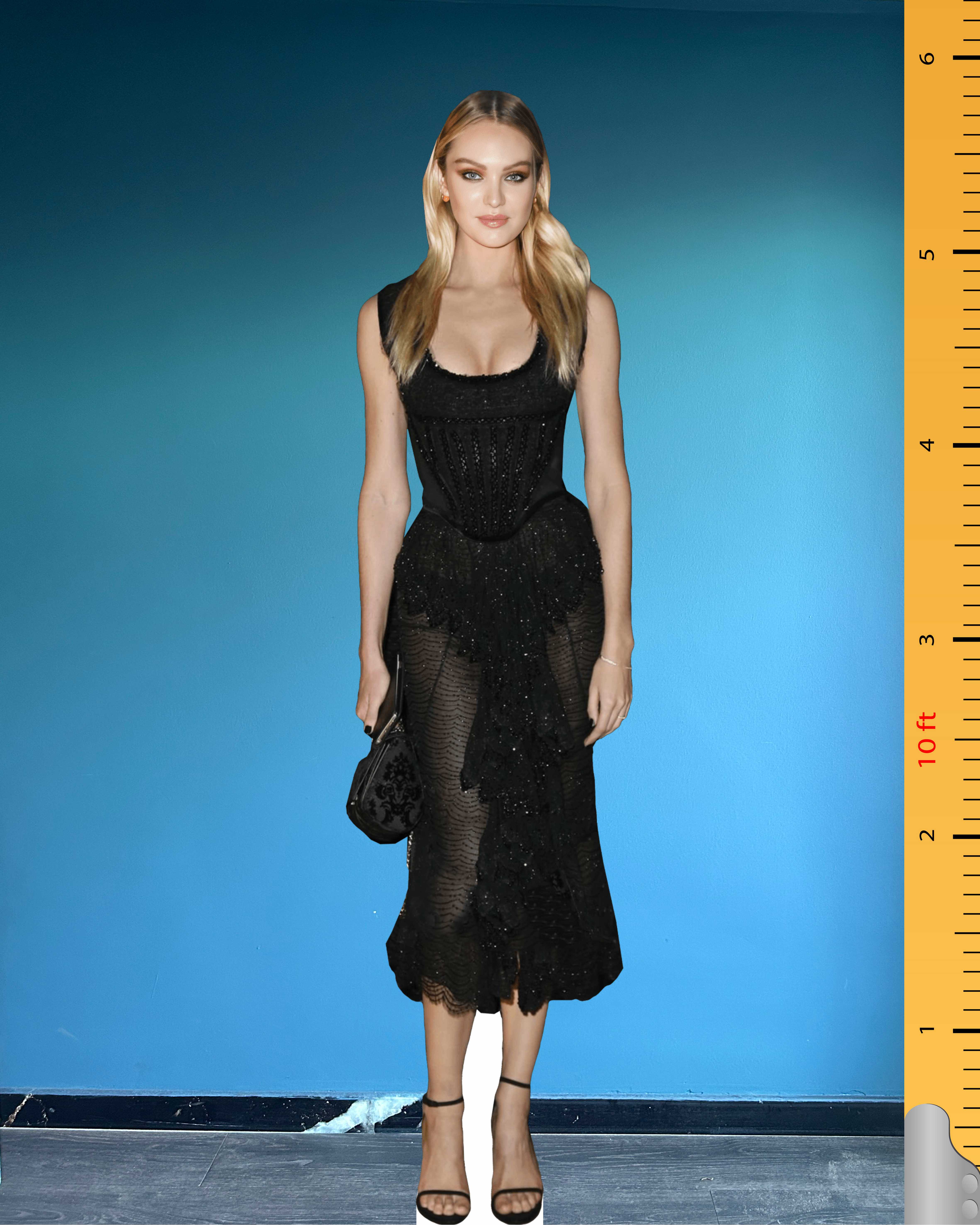 👑 Candice Swanepoel Cardboard Figure – Life-Size Supermodel Standee Model