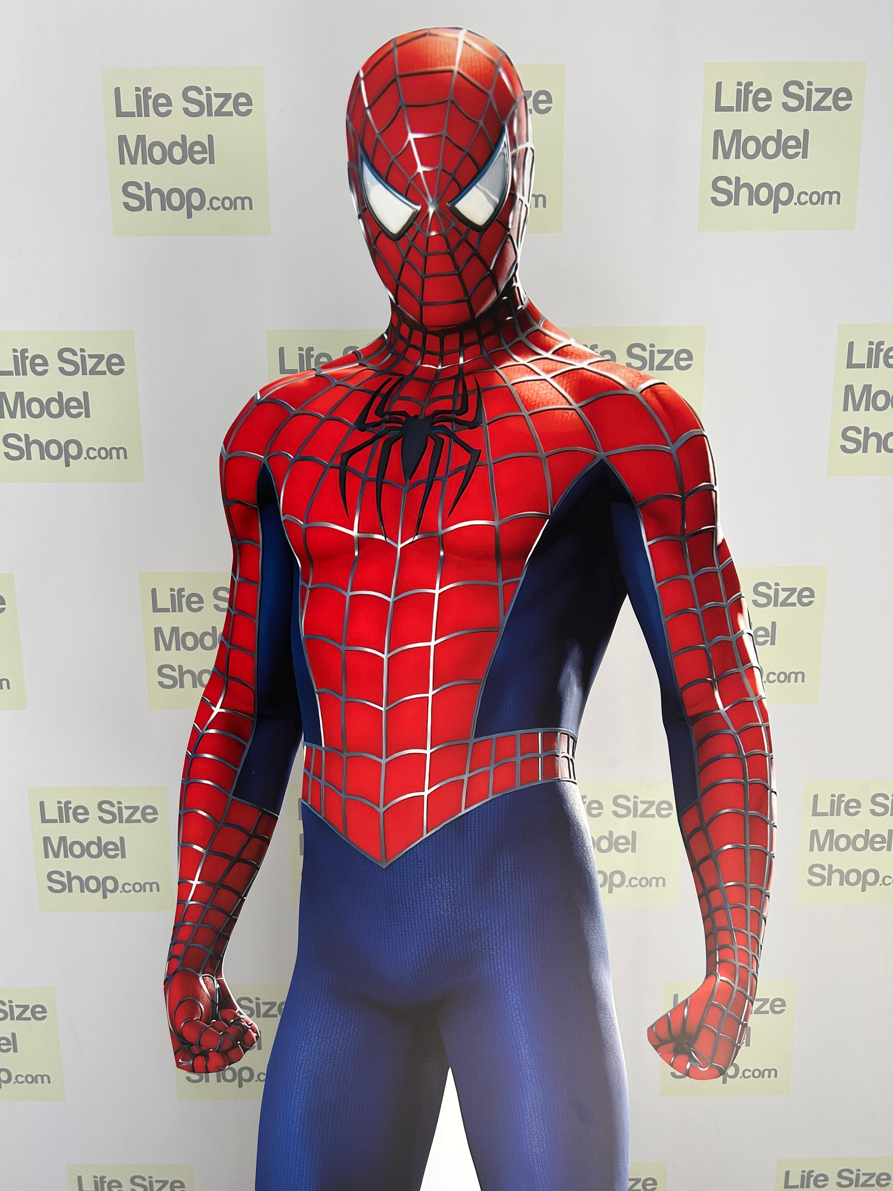 Spiderman Cardboard Cutout Model Standee Comic Book Hero Figur Mockup Plastic