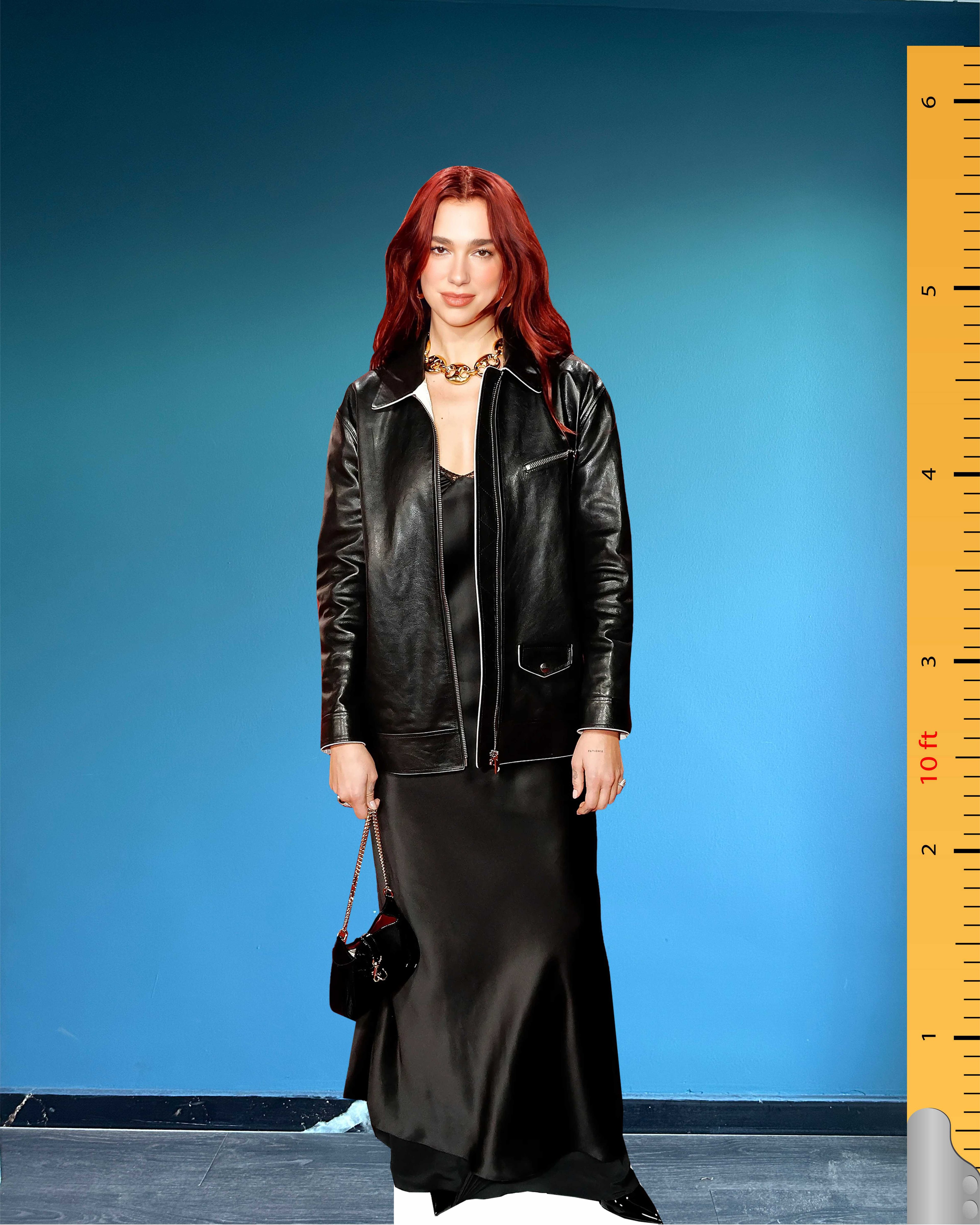Dua Lipa Cardboard Cutout Model Life Size Plastic Standee Model GQ Men of the Year Awards